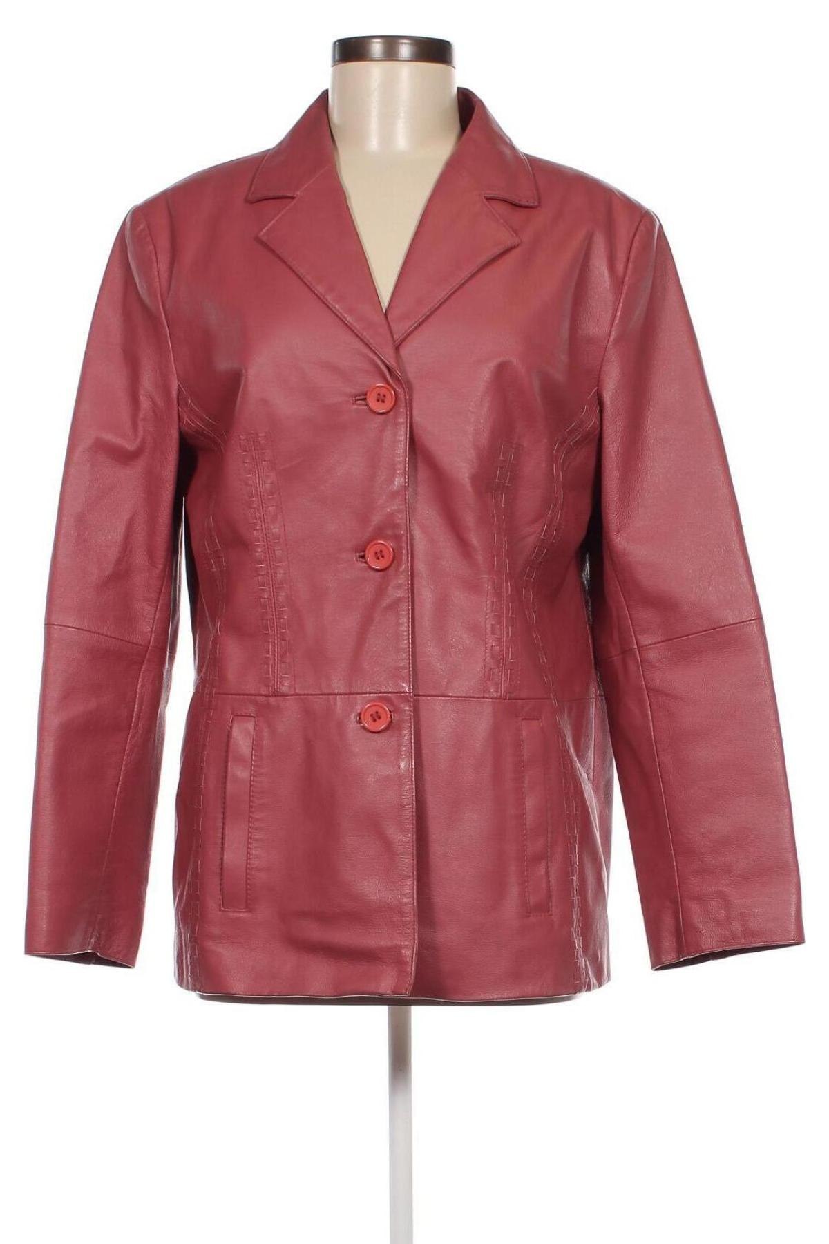 Damen Lederjacke, Größe L, Farbe Rosa, Preis 48,40 €