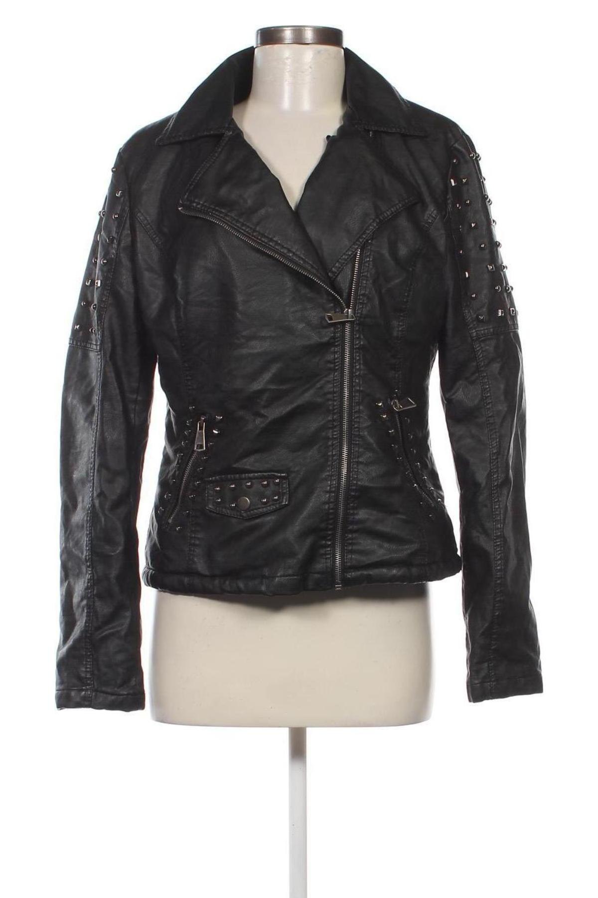 Damen Lederjacke, Größe L, Farbe Schwarz, Preis € 22,17