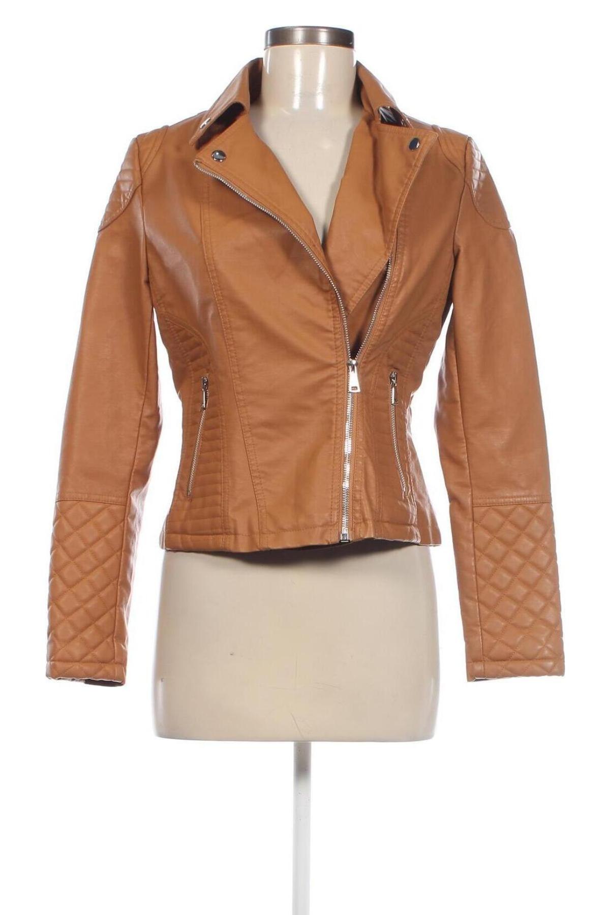 Dámska kožená bunda , Veľkosť S, Farba Hnedá, Cena  28,07 €