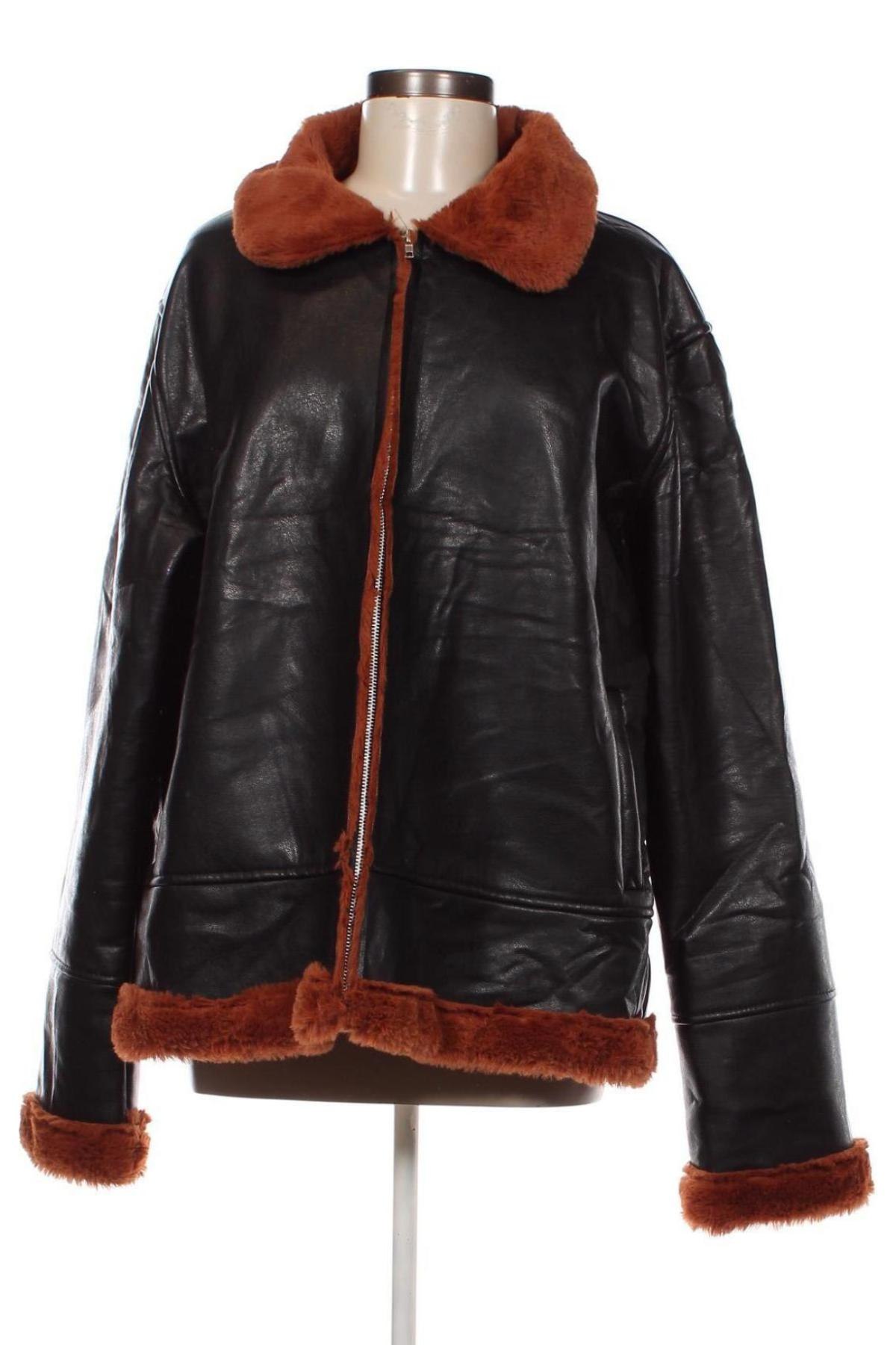 Dámska kožená bunda , Veľkosť XXL, Farba Čierna, Cena  25,00 €