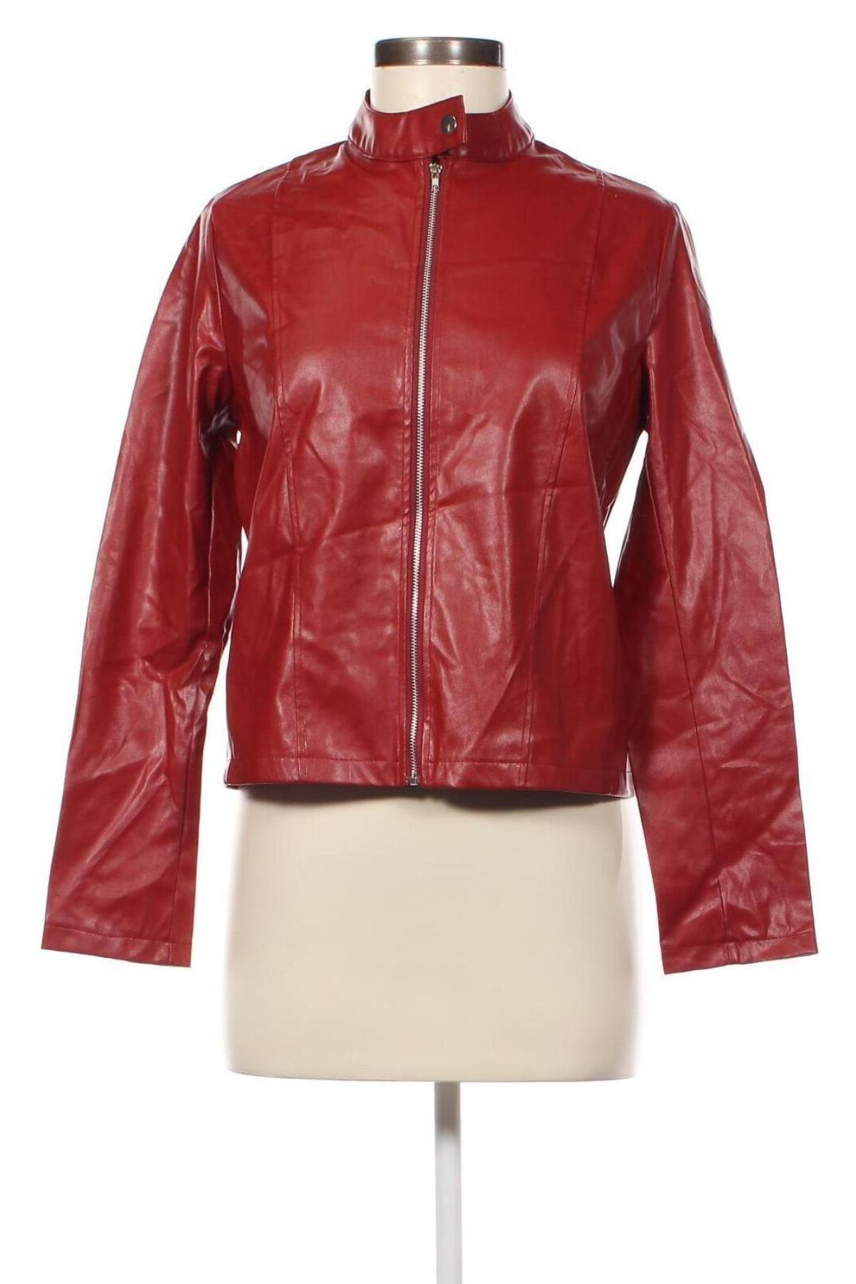 Dámska kožená bunda , Veľkosť S, Farba Červená, Cena  12,50 €