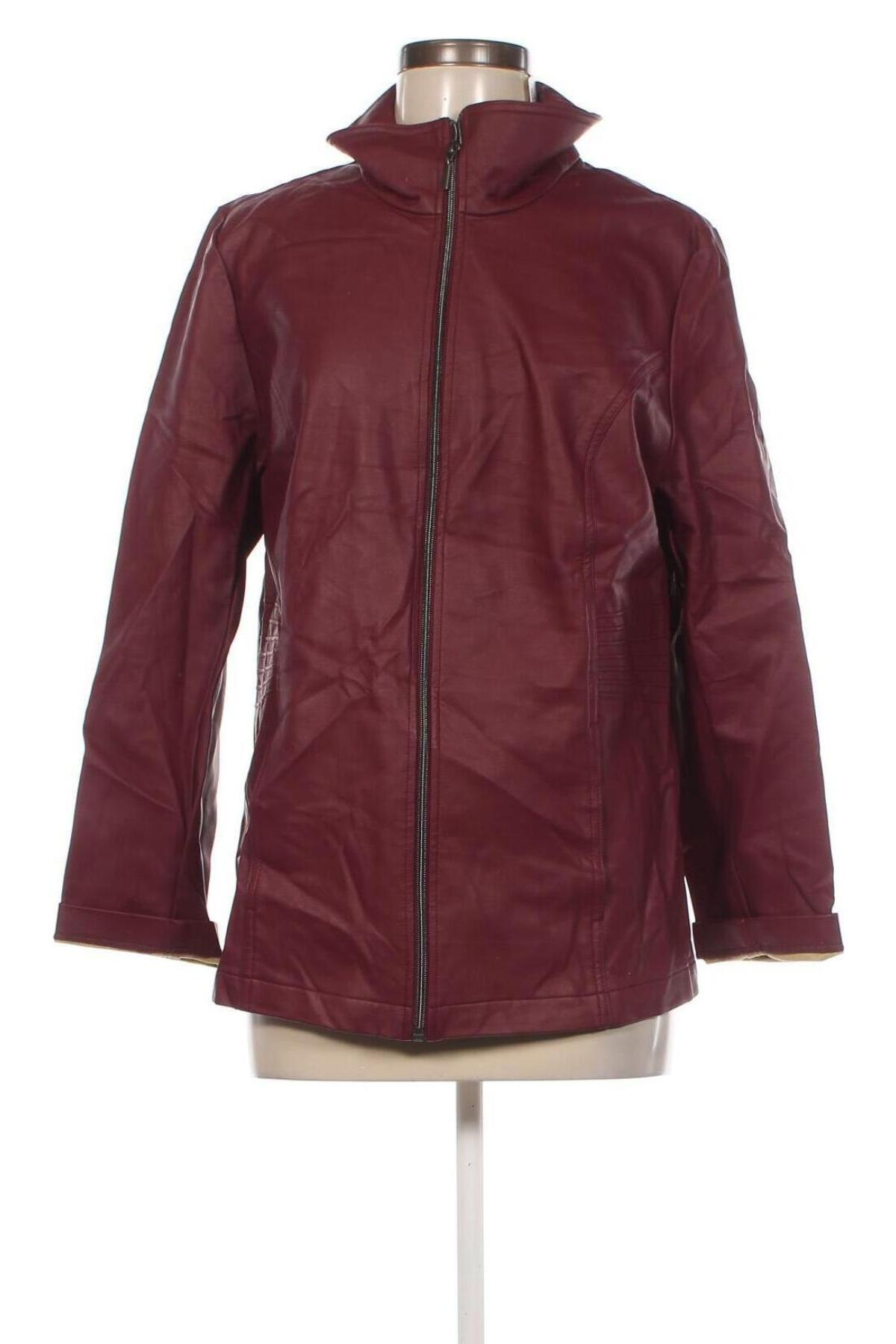 Dámska kožená bunda , Veľkosť L, Farba Červená, Cena  18,06 €