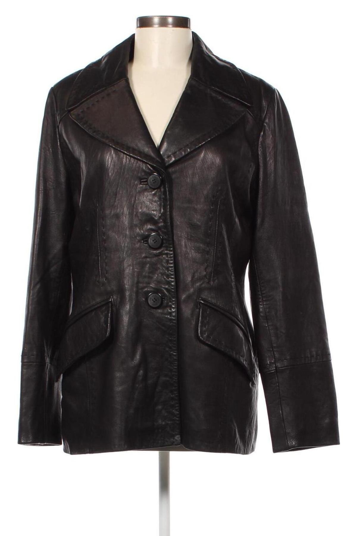 Damen Lederjacke Anne Klein, Größe L, Farbe Schwarz, Preis 78,64 €