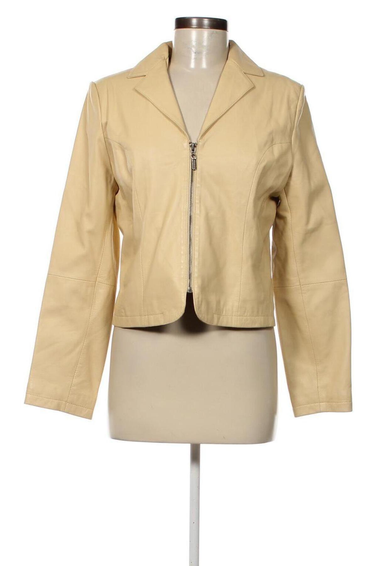 Damen Lederjacke Bernd Berger, Größe M, Farbe Beige, Preis 52,12 €