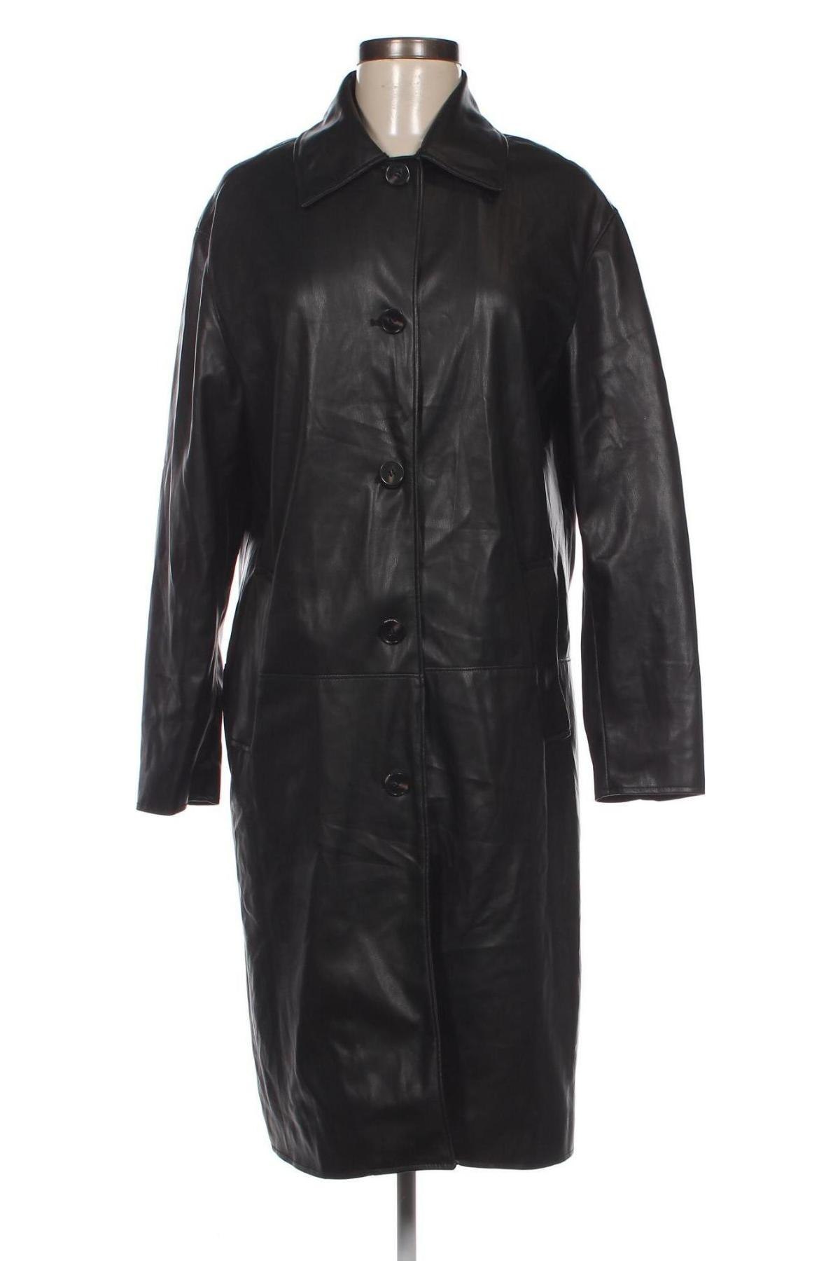 Dámska kožená bunda  Bershka, Veľkosť S, Farba Čierna, Cena  12,50 €