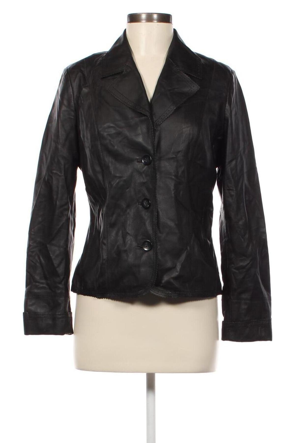 Dámska kožená bunda  C&A, Veľkosť M, Farba Čierna, Cena  39,44 €