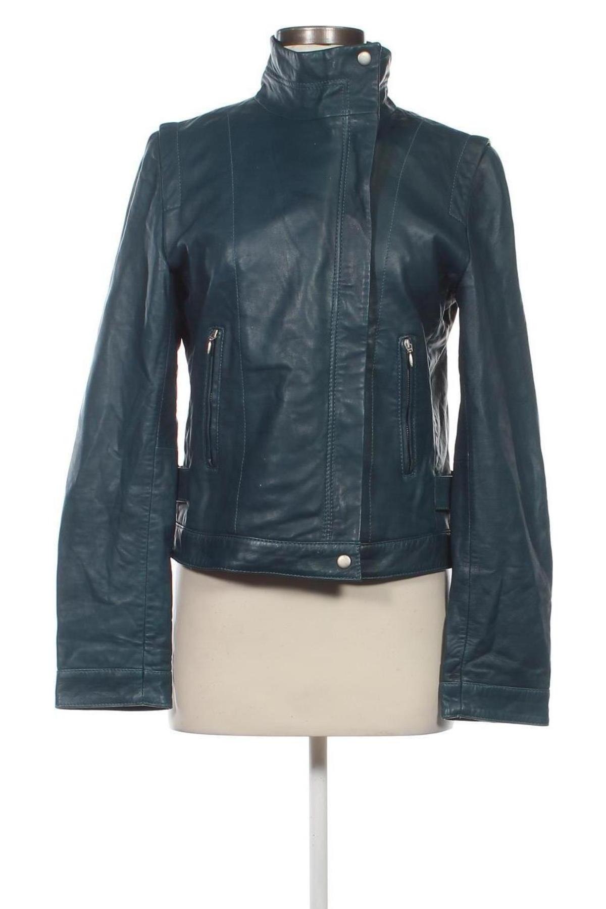 Damen Lederjacke Imitz, Größe M, Farbe Blau, Preis € 48,40