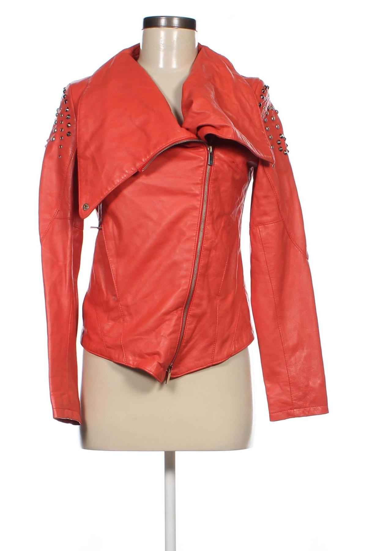 Damen Lederjacke Imperial, Größe M, Farbe Orange, Preis € 78,64