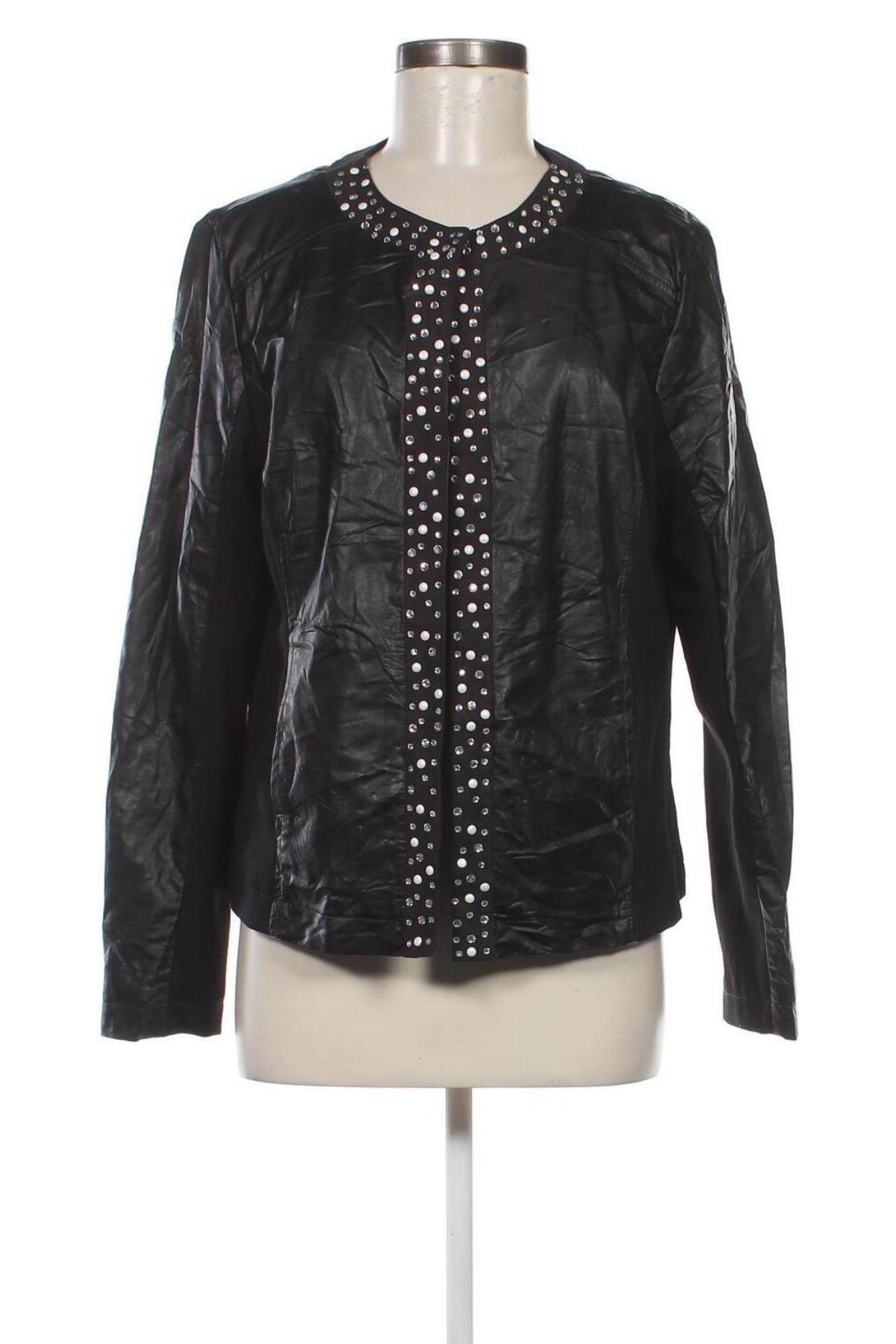 Damen Lederjacke Laura Torelli, Größe L, Farbe Schwarz, Preis € 22,17