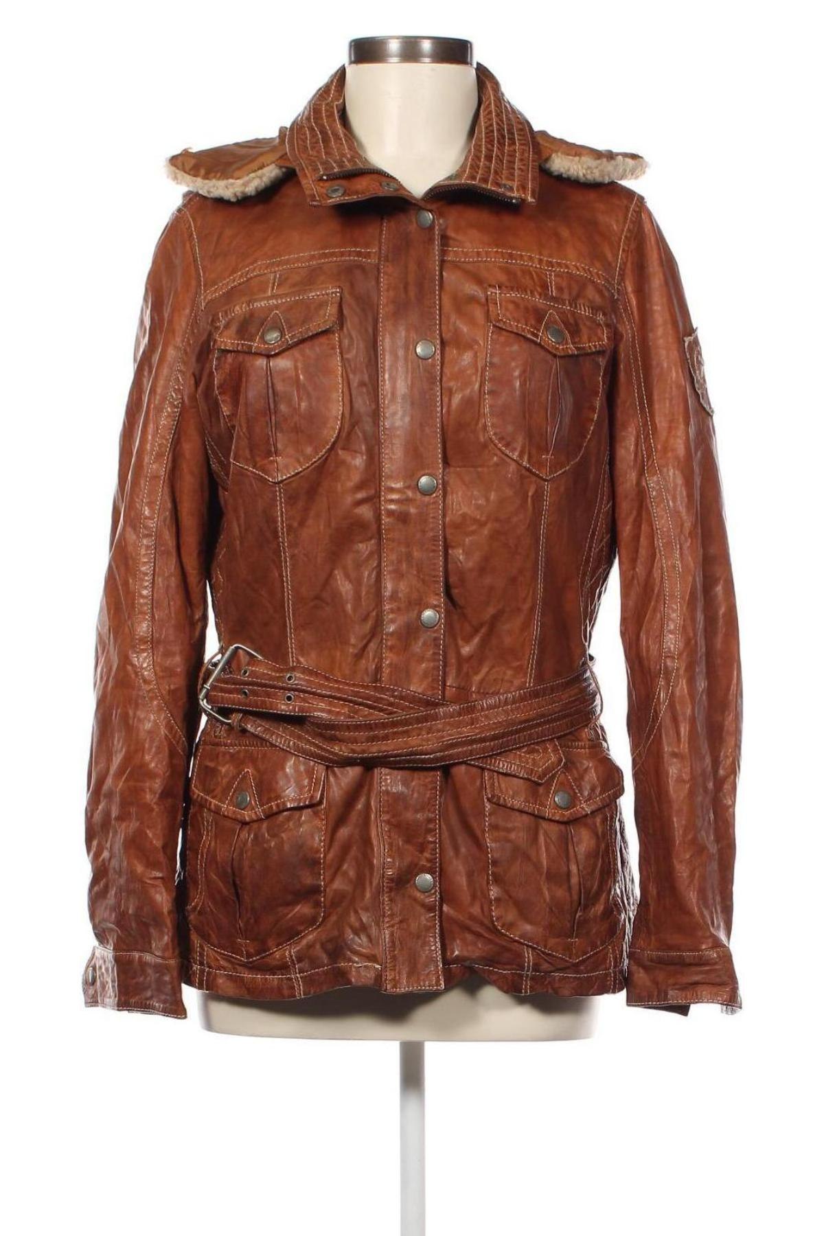 Dámska kožená bunda  Mauritius, Veľkosť M, Farba Hnedá, Cena  91,86 €