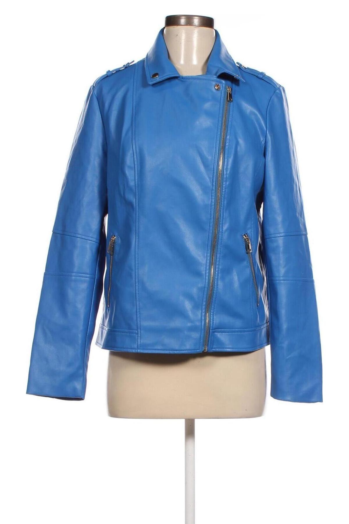 Dámska kožená bunda  Mohito, Veľkosť L, Farba Modrá, Cena  16,53 €