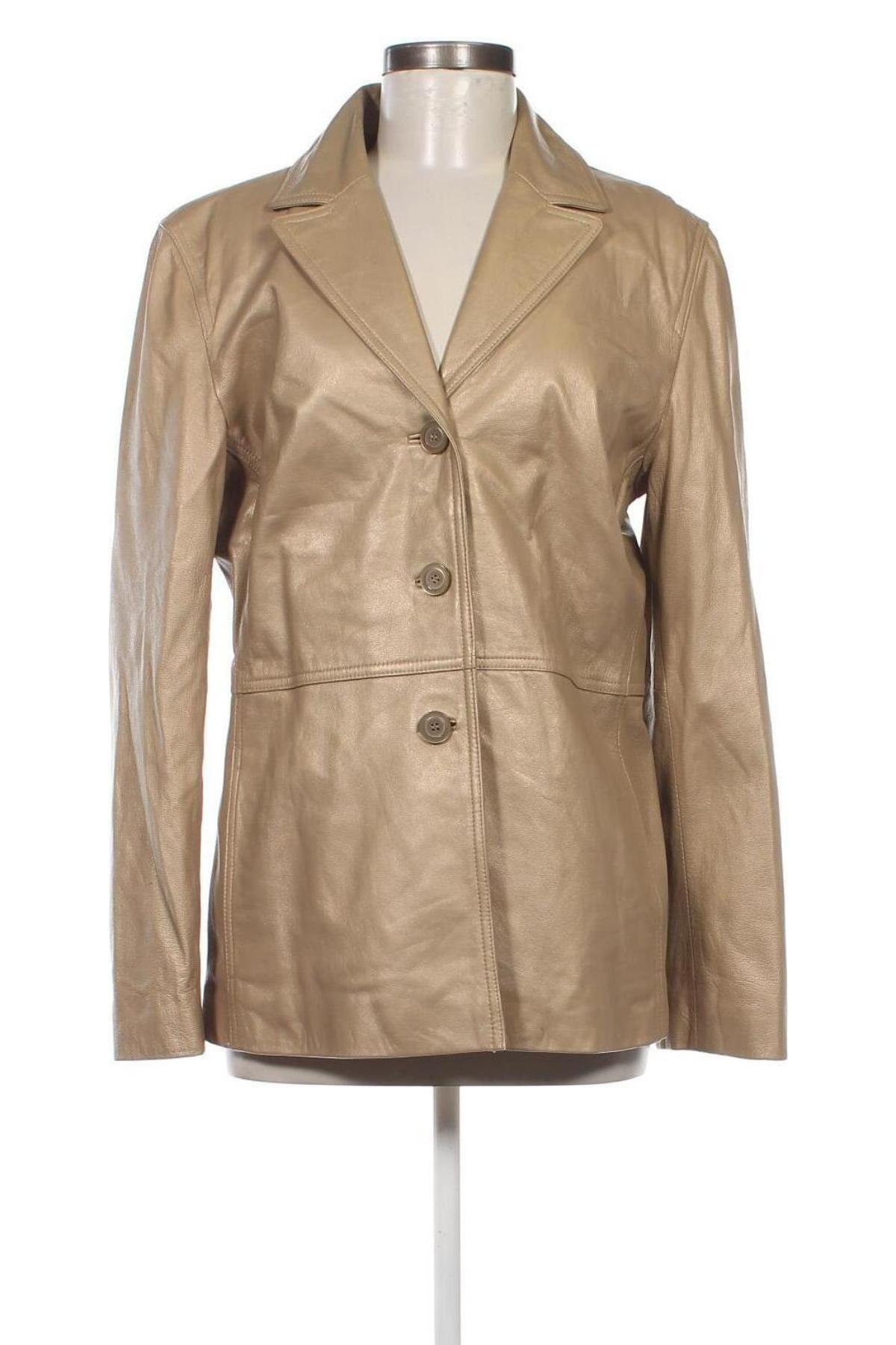 Damen Lederjacke Nine West, Größe L, Farbe Beige, Preis 78,64 €