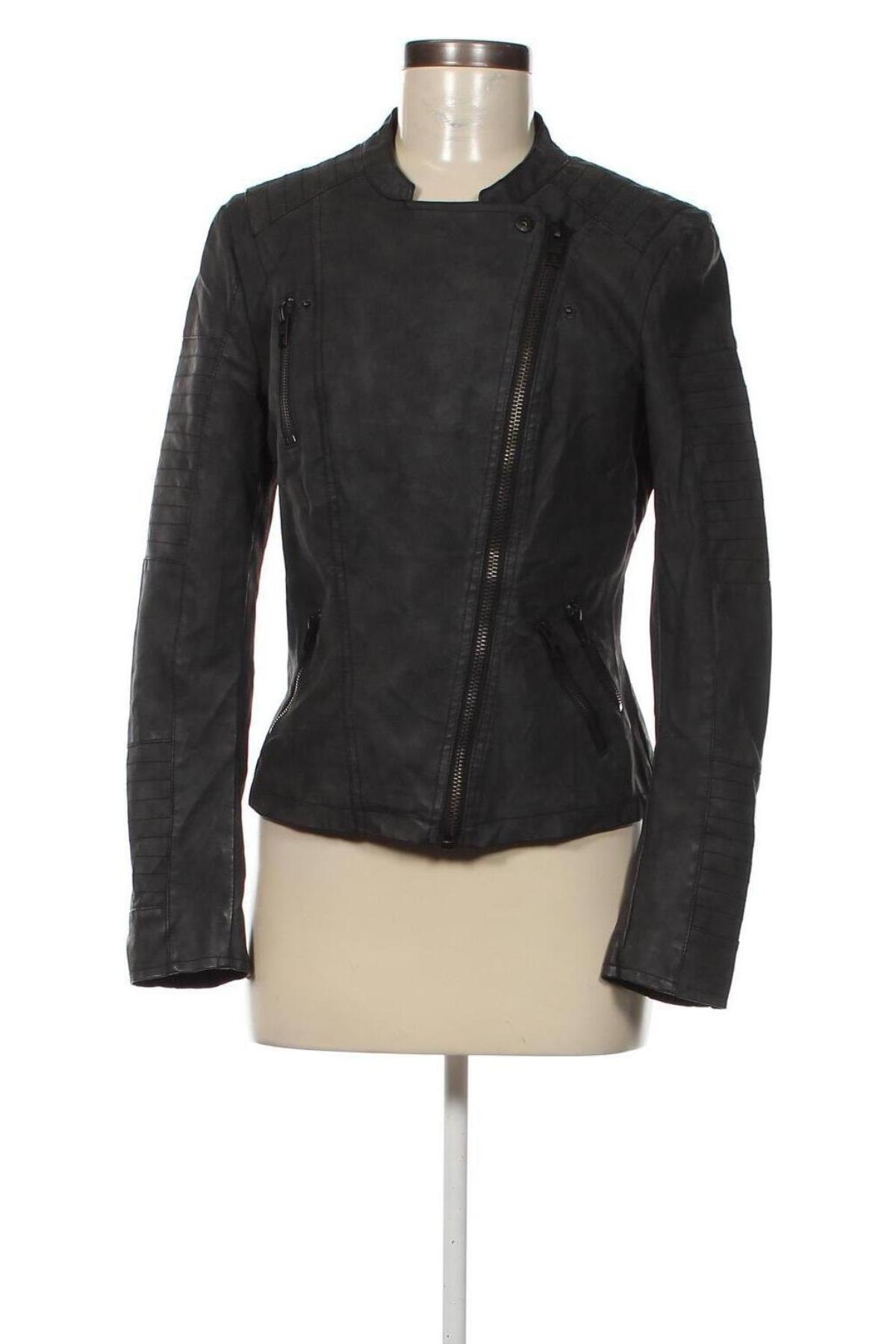 Damen Lederjacke ONLY, Größe M, Farbe Grau, Preis 19,97 €