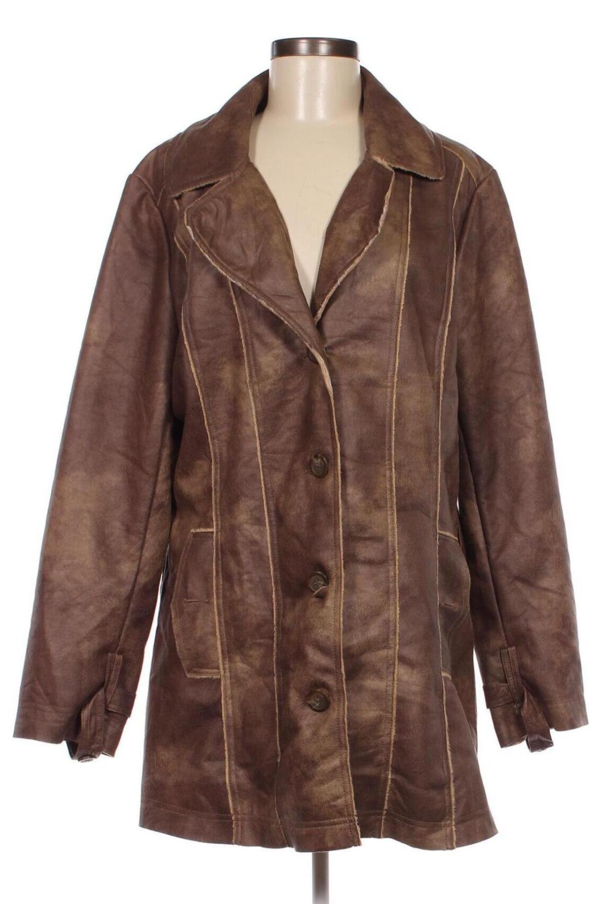Dámska kožená bunda  One Touch, Veľkosť XL, Farba Béžová, Cena  26,39 €