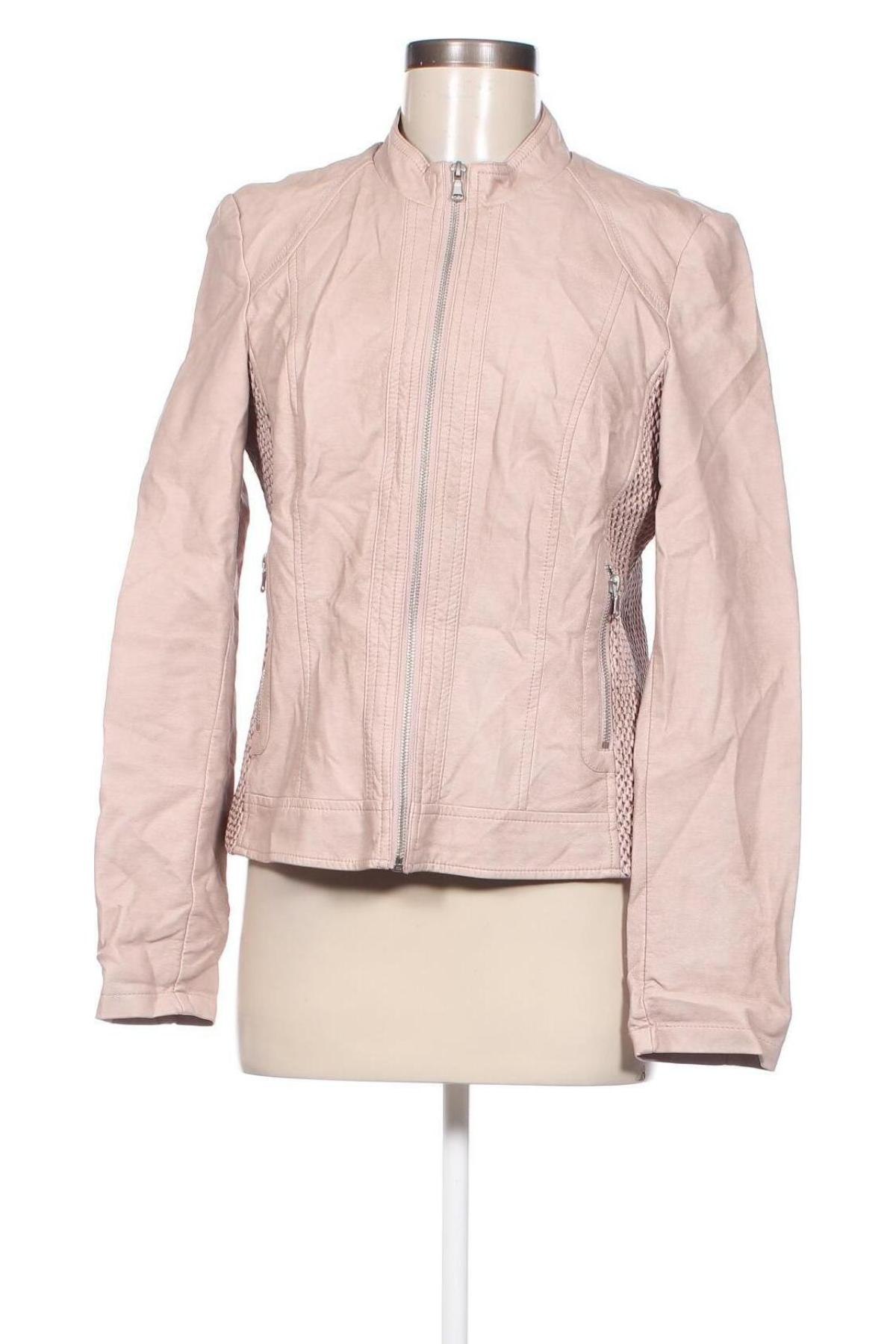 Dámska kožená bunda  Orsay, Veľkosť L, Farba Popolavo ružová, Cena  19,45 €