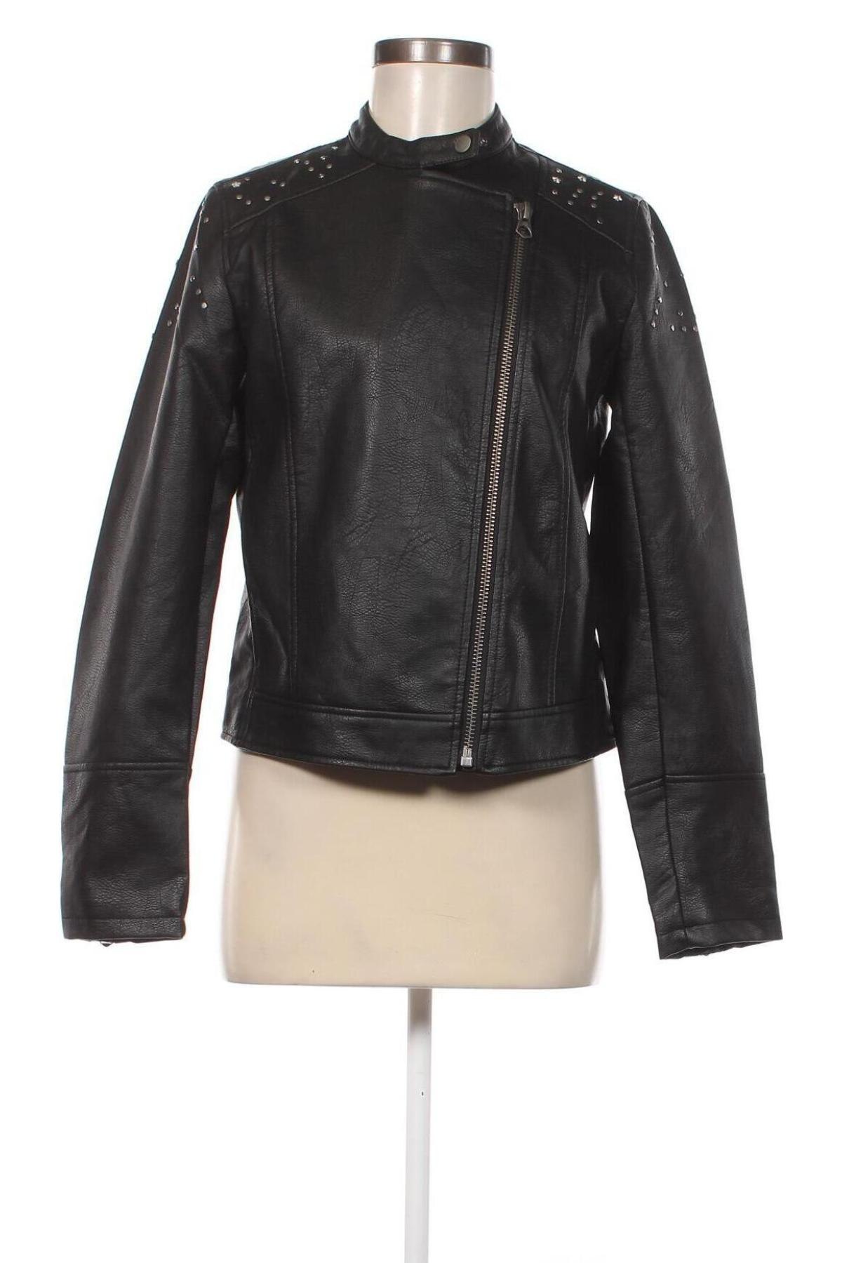 Dámska kožená bunda  Pepe Jeans, Veľkosť M, Farba Čierna, Cena  65,99 €