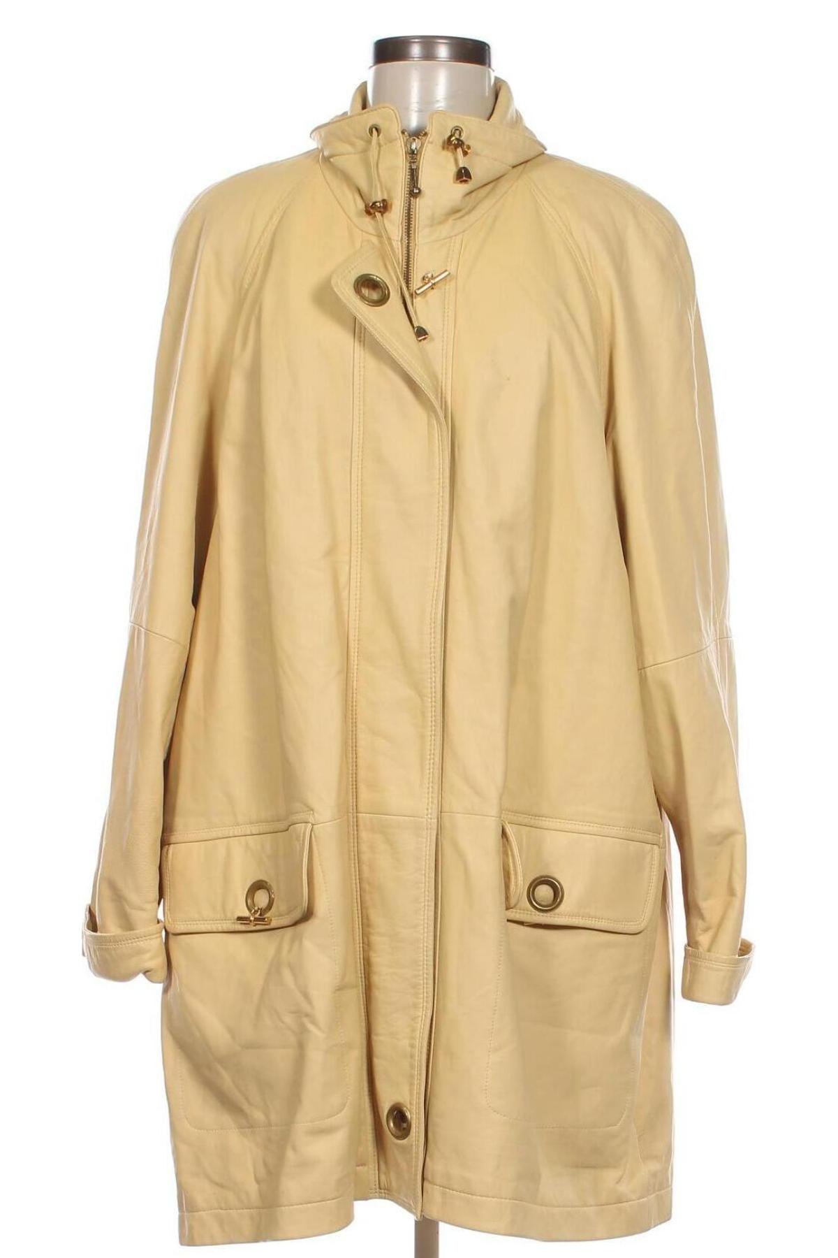 Dámska kožená bunda  Peter Hahn, Veľkosť XL, Farba Žltá, Cena  121,73 €