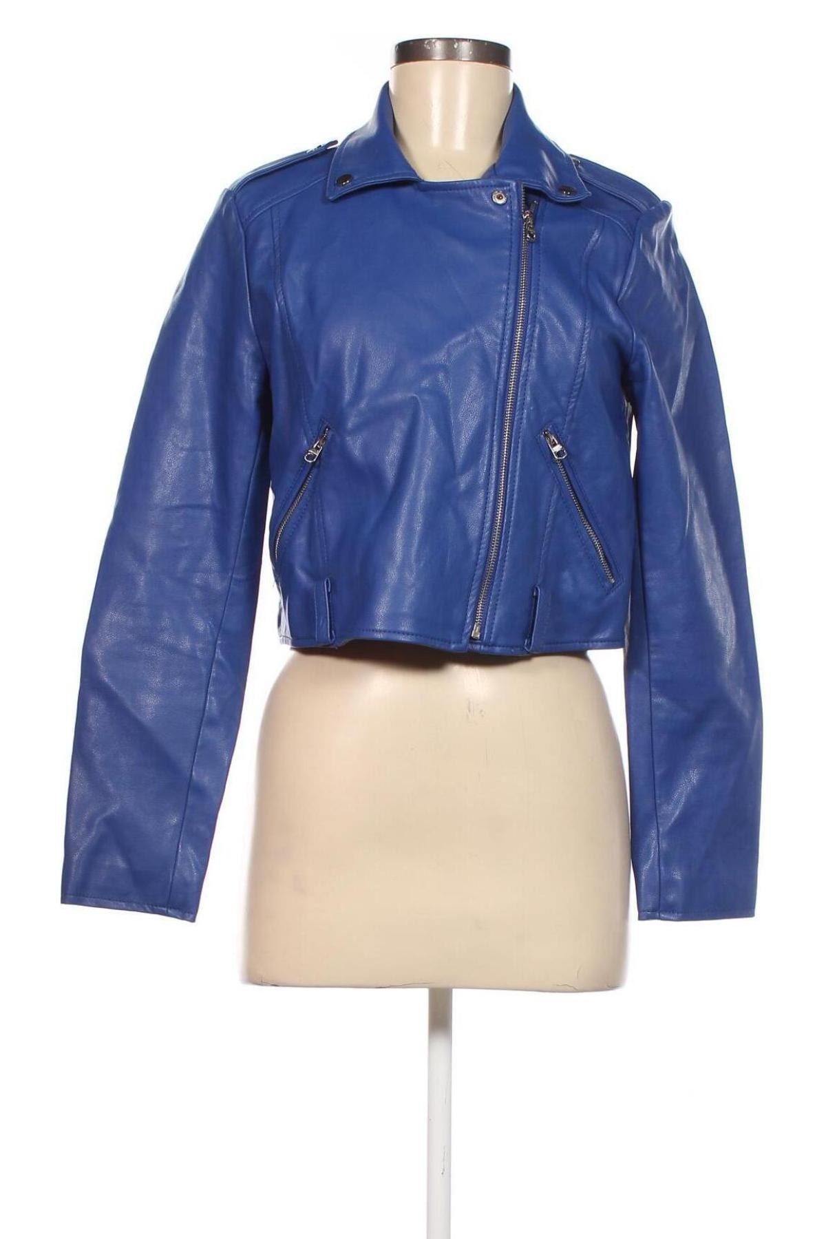 Dámská kožená bunda  Pull&Bear, Velikost M, Barva Modrá, Cena  487,00 Kč