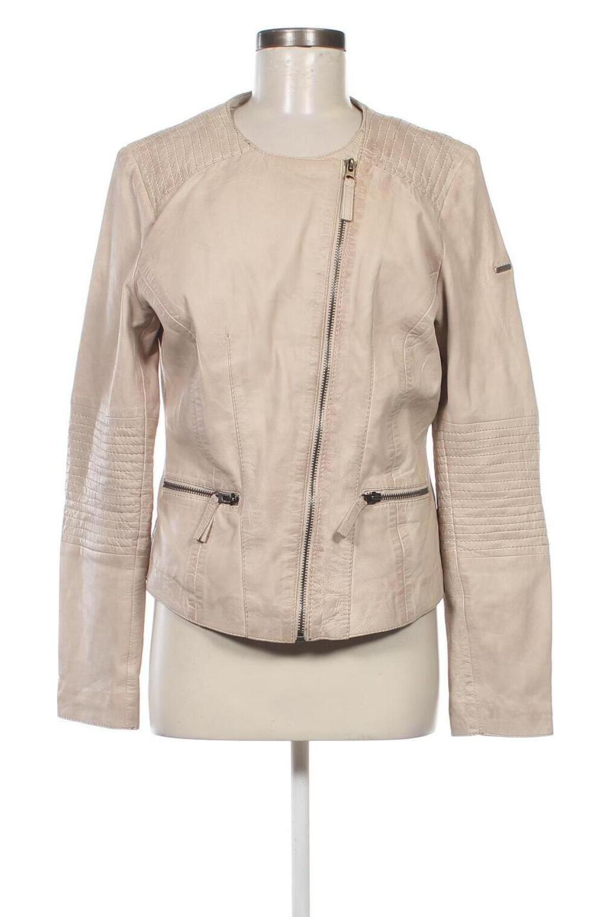 Damen Lederjacke Rino & Pelle, Größe L, Farbe Beige, Preis 78,64 €