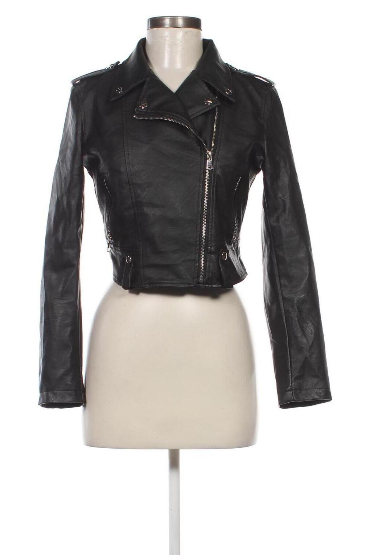 Damen Lederjacke SHEIN, Größe S, Farbe Schwarz, Preis € 15,35