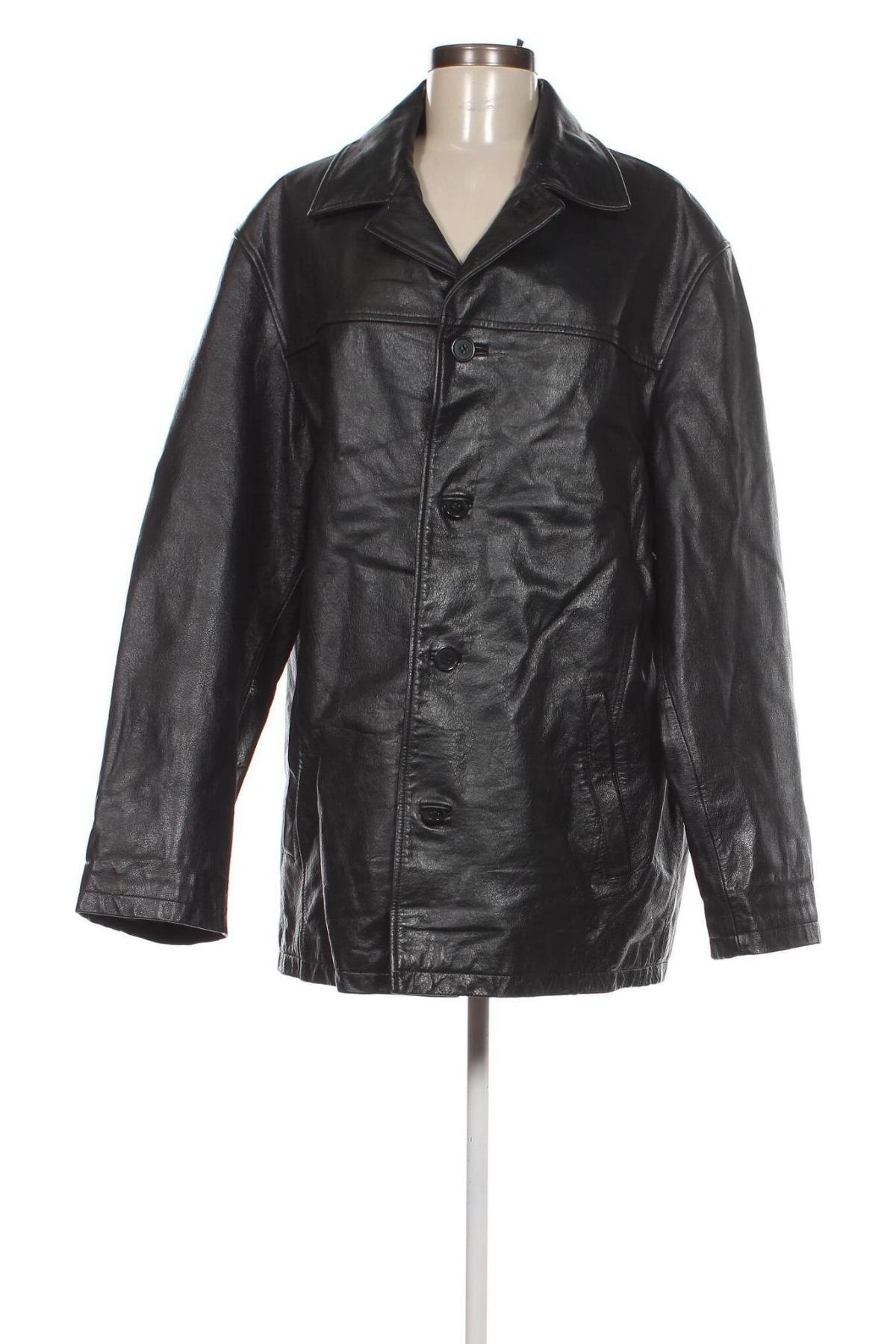 Γυναικείο δερμάτινο μπουφάν TCM, Μέγεθος L, Χρώμα Μαύρο, Τιμή 46,33 €