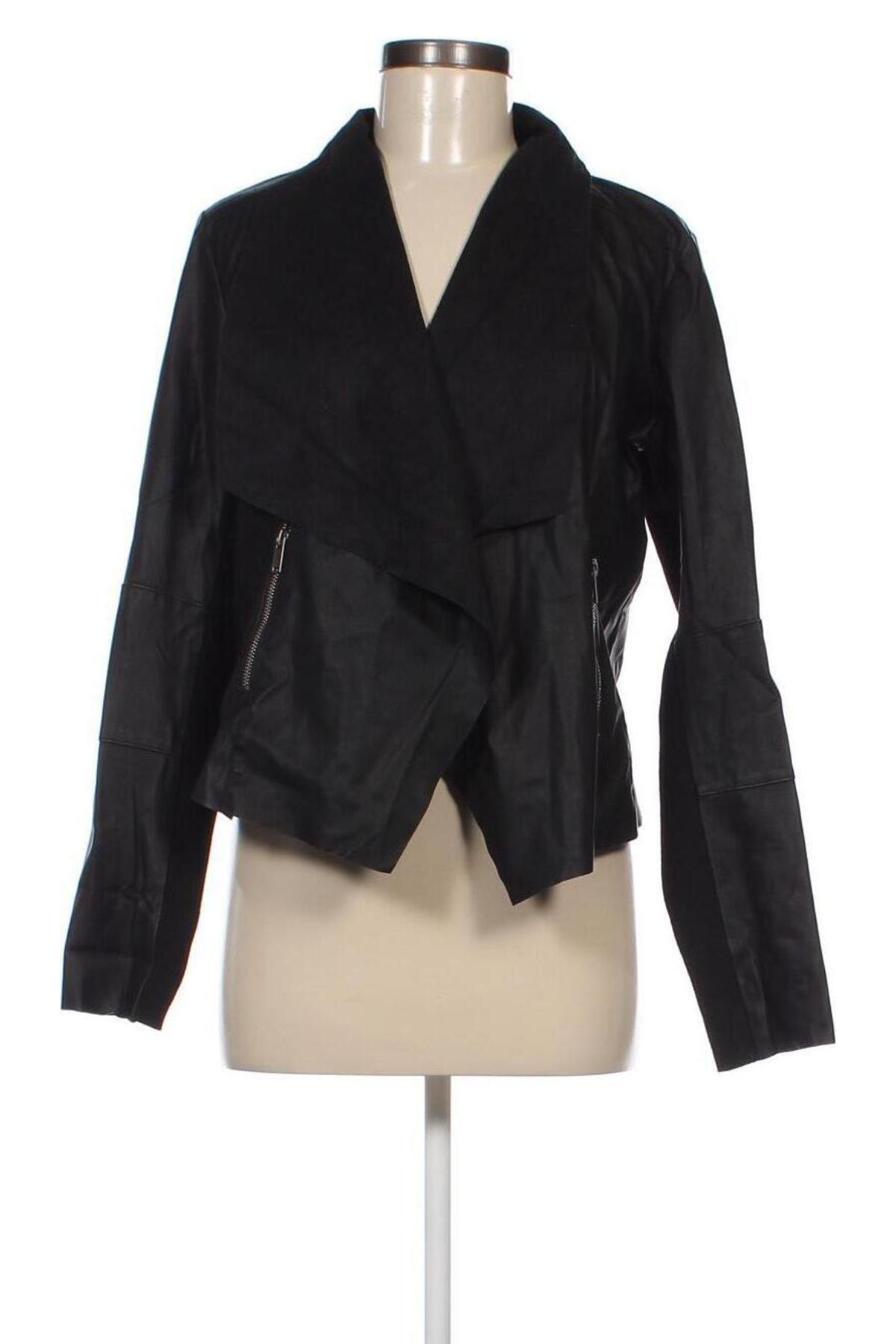 Damen Lederjacke VILA, Größe M, Farbe Schwarz, Preis € 15,99