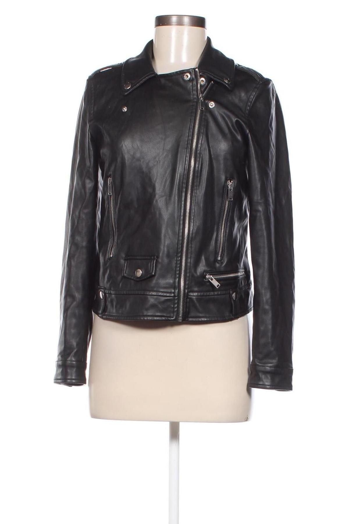 Dámska kožená bunda  Vero Moda, Veľkosť M, Farba Čierna, Cena  15,11 €