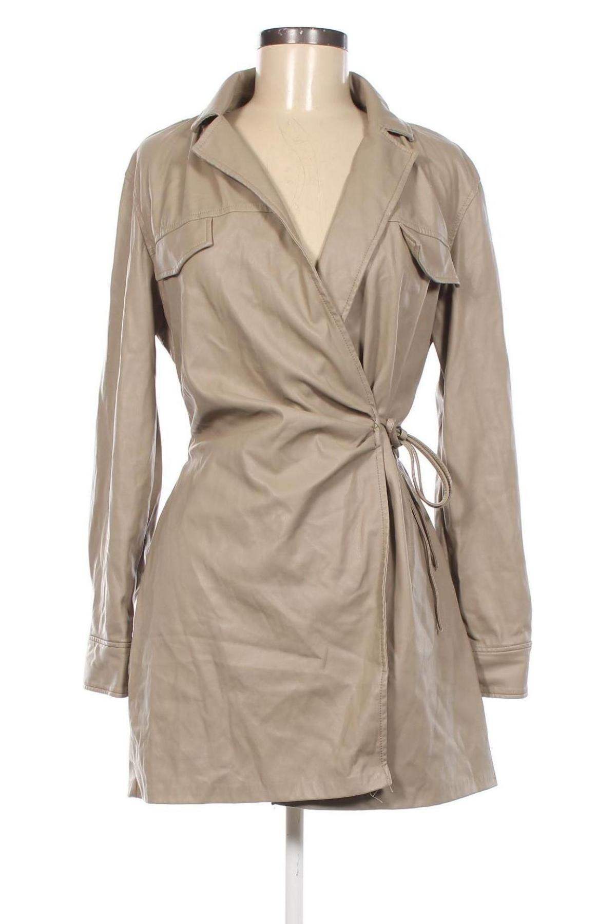Damen Lederjacke Zara, Größe S, Farbe Beige, Preis € 14,27