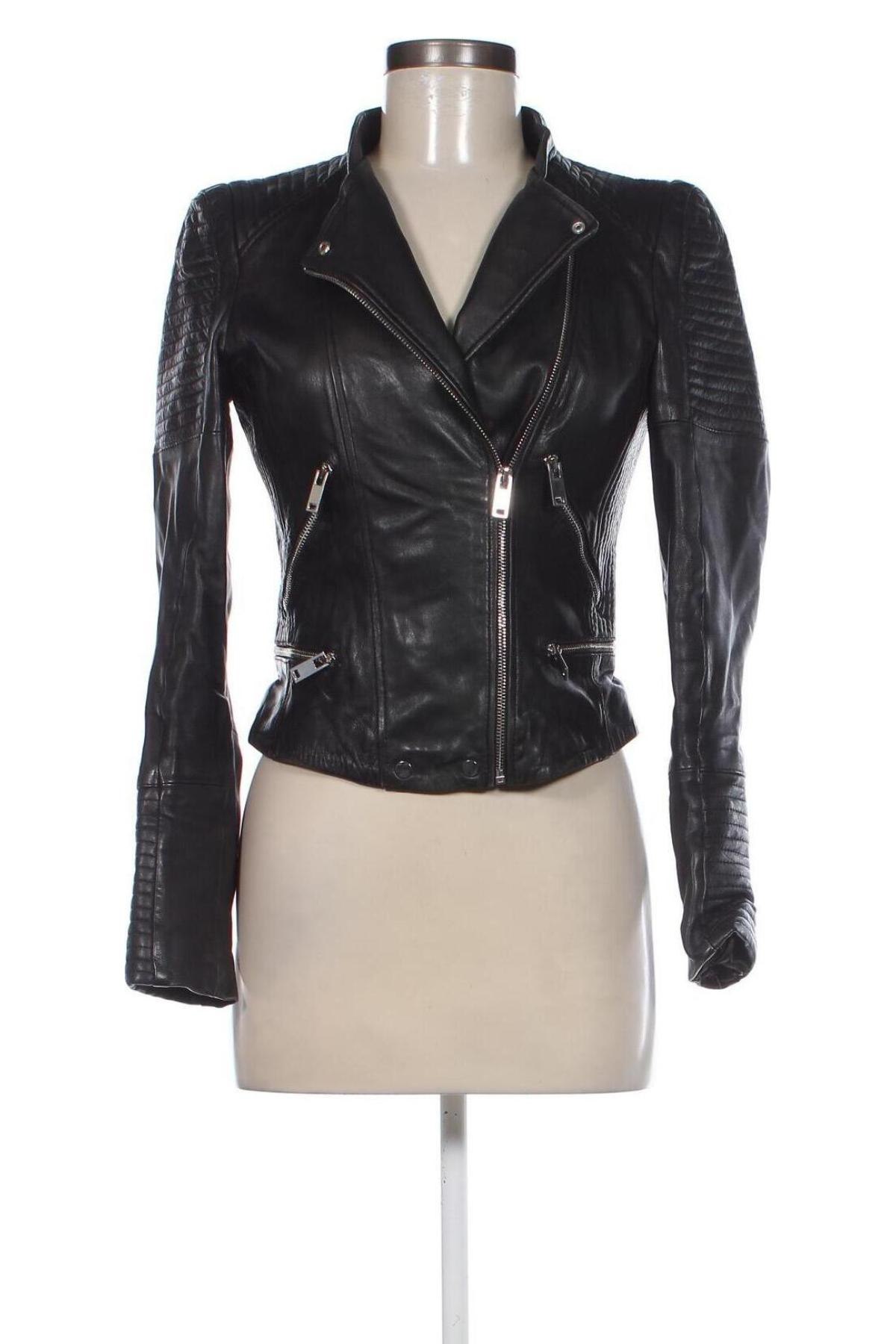 Dámská kožená bunda  Zara Trafaluc, Velikost M, Barva Černá, Cena  1 419,00 Kč