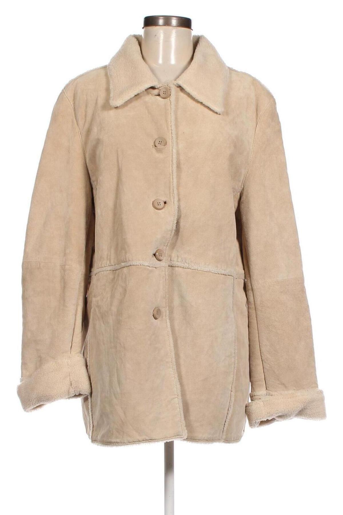 Дамско палто, Размер XL, Цвят Бежов, Цена 80,27 лв.