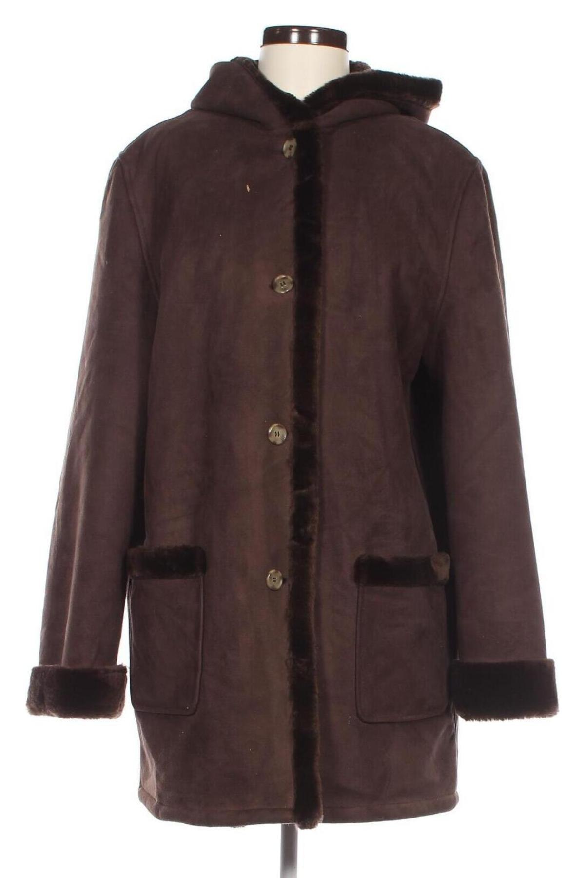 Дамско палто, Размер M, Цвят Кафяв, Цена 63,13 лв.
