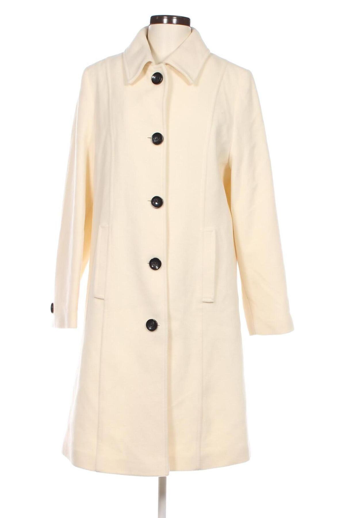 Дамско палто, Размер L, Цвят Екрю, Цена 66,34 лв.