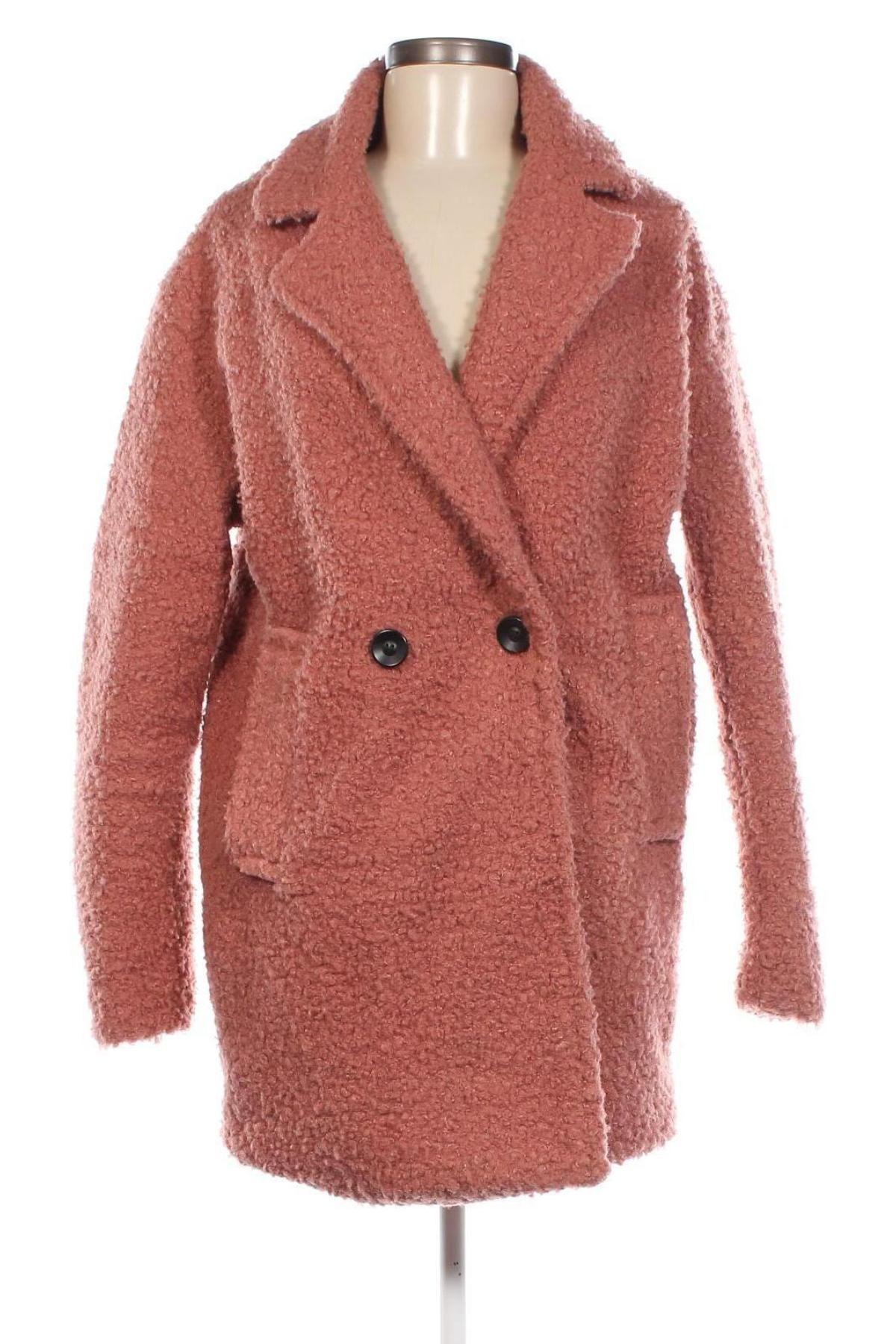 Palton de femei Bershka, Mărime S, Culoare Roz, Preț 207,66 Lei