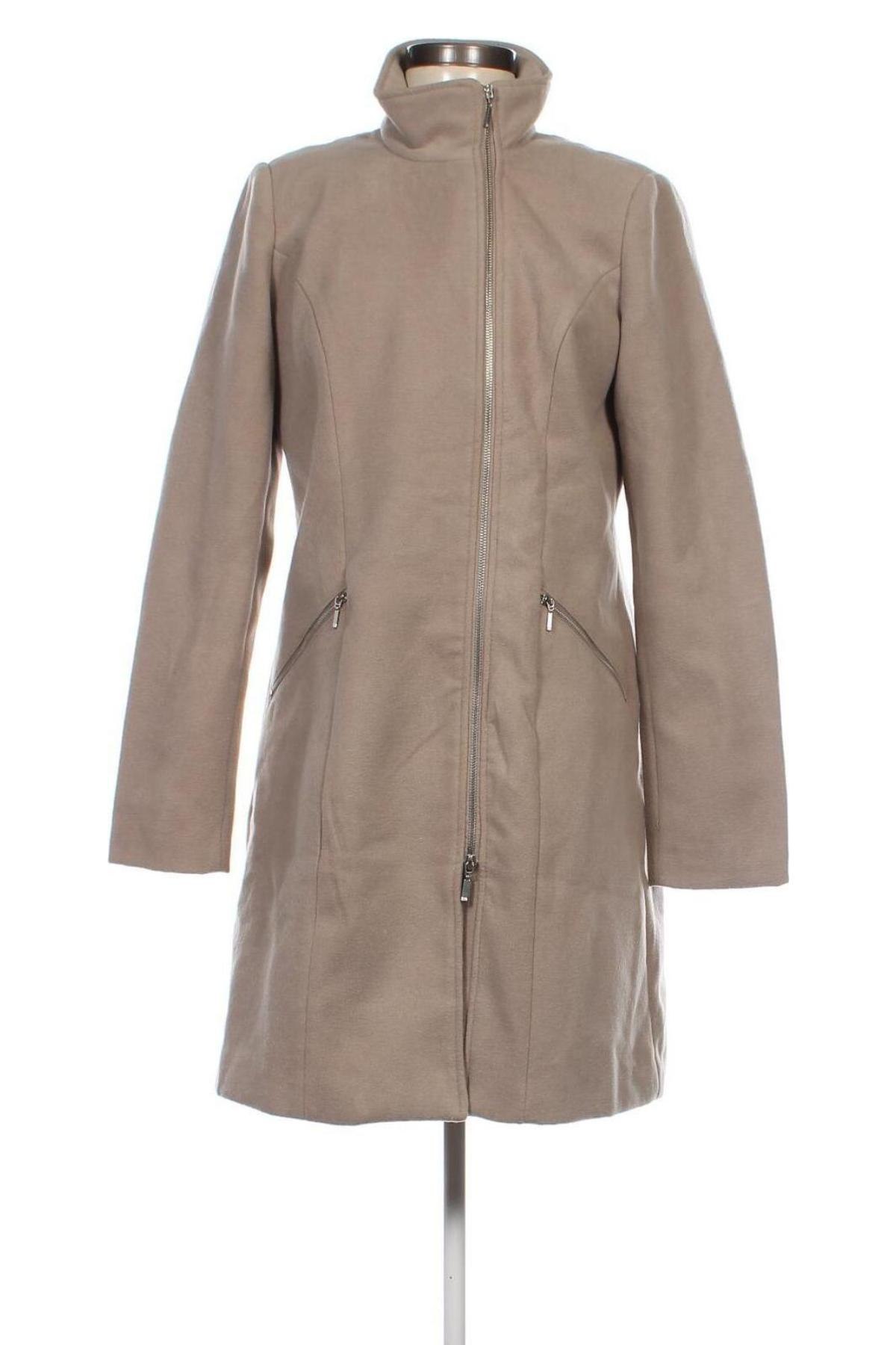 Дамско палто Bpc Bonprix Collection, Размер M, Цвят Бежов, Цена 66,34 лв.