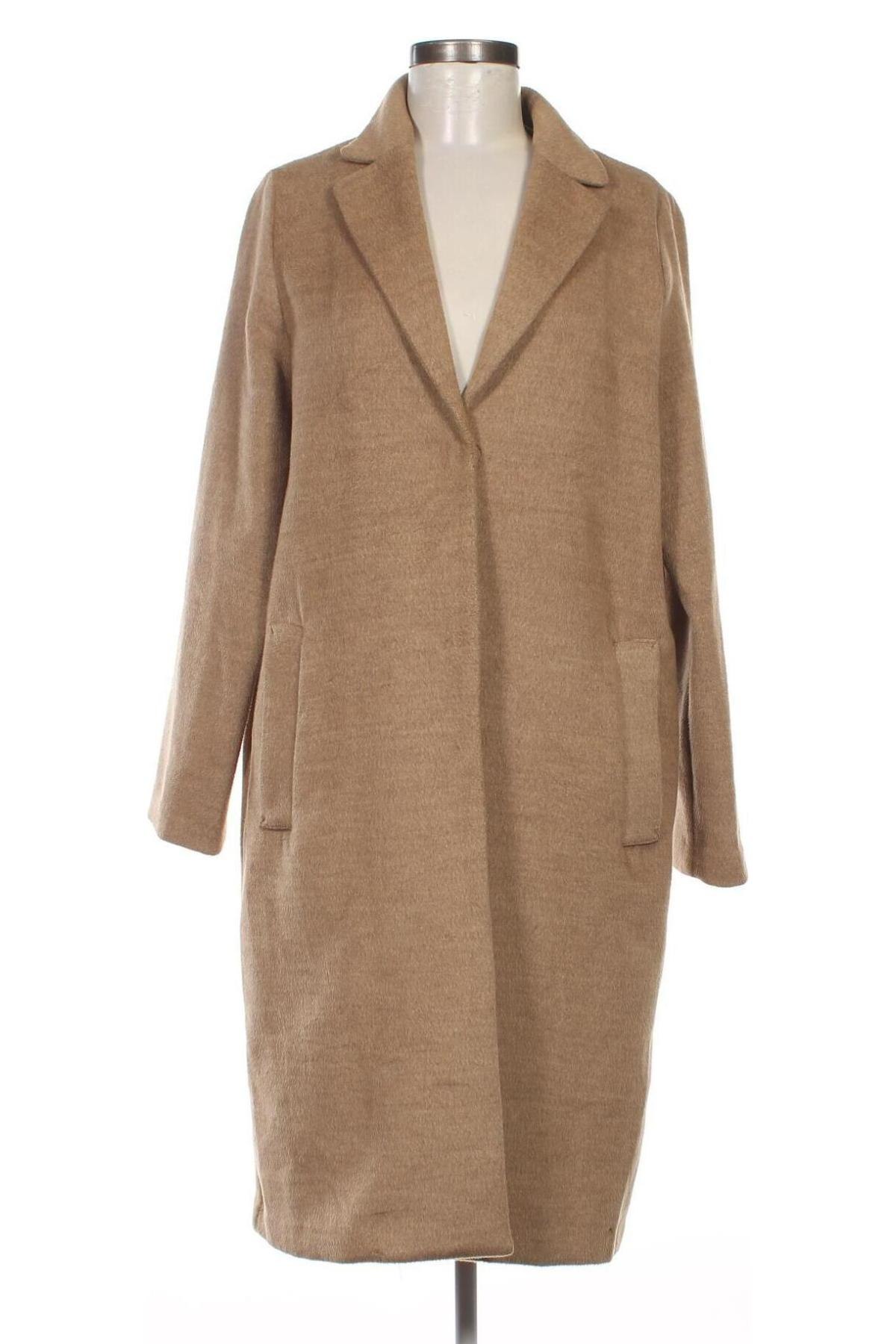 Дамско палто H&M, Размер M, Цвят Бежов, Цена 48,15 лв.