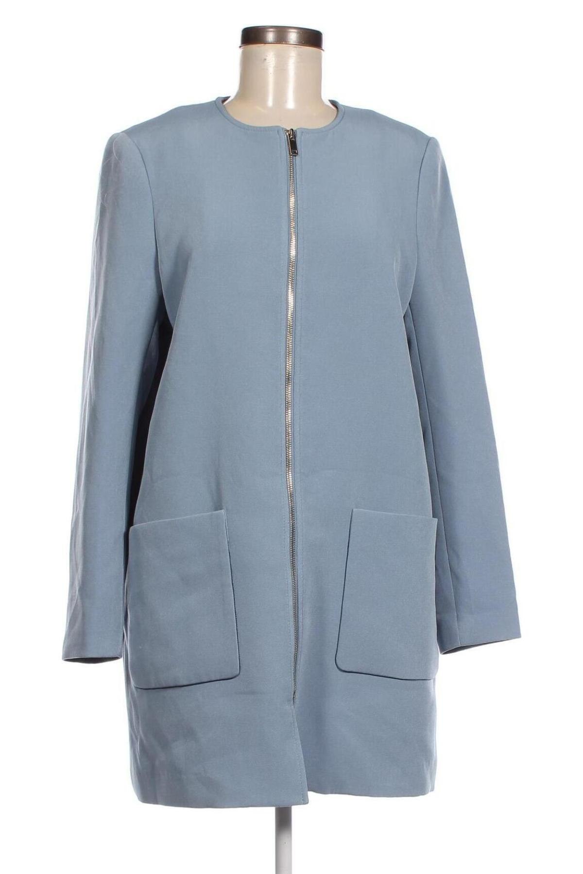 Palton de femei H&M, Mărime L, Culoare Albastru, Preț 158,39 Lei