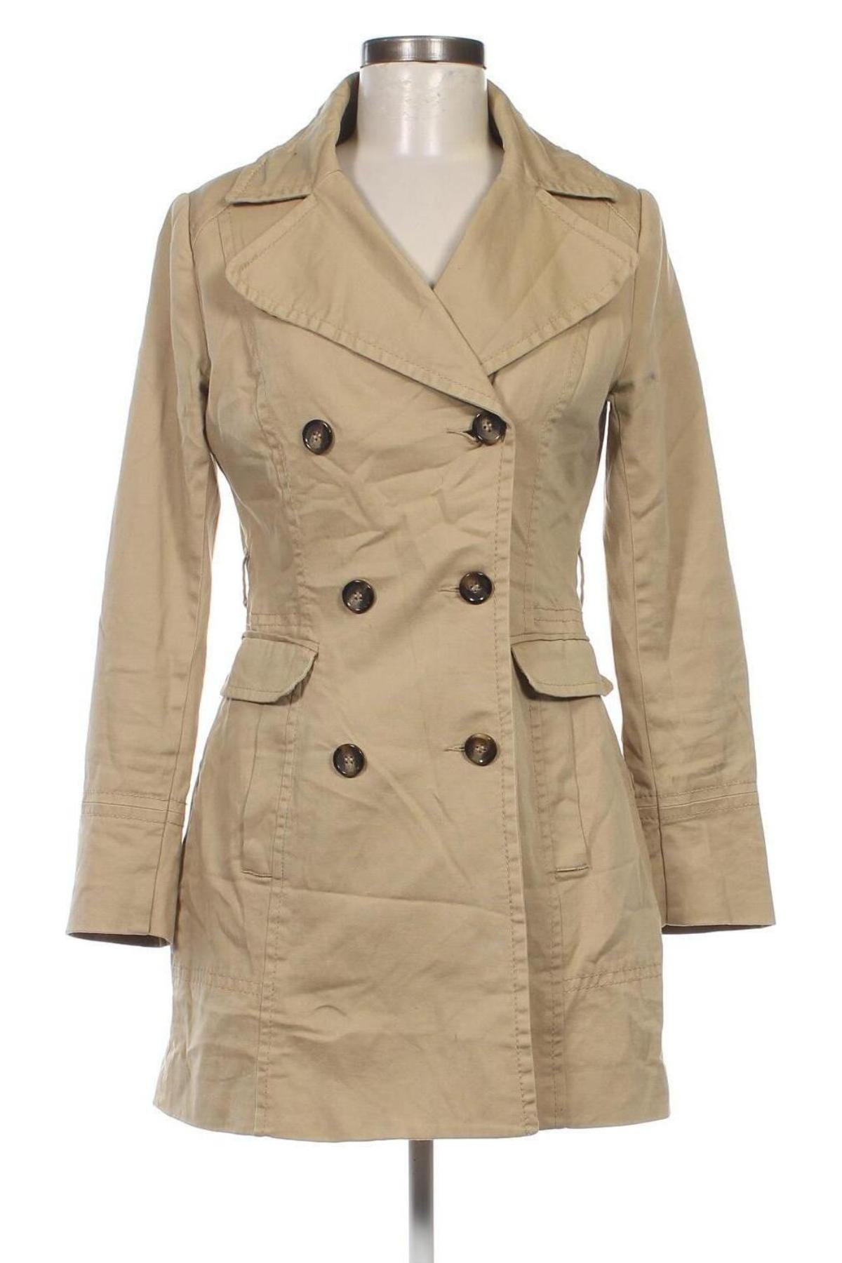Palton de femei H&M, Mărime M, Culoare Bej, Preț 94,74 Lei