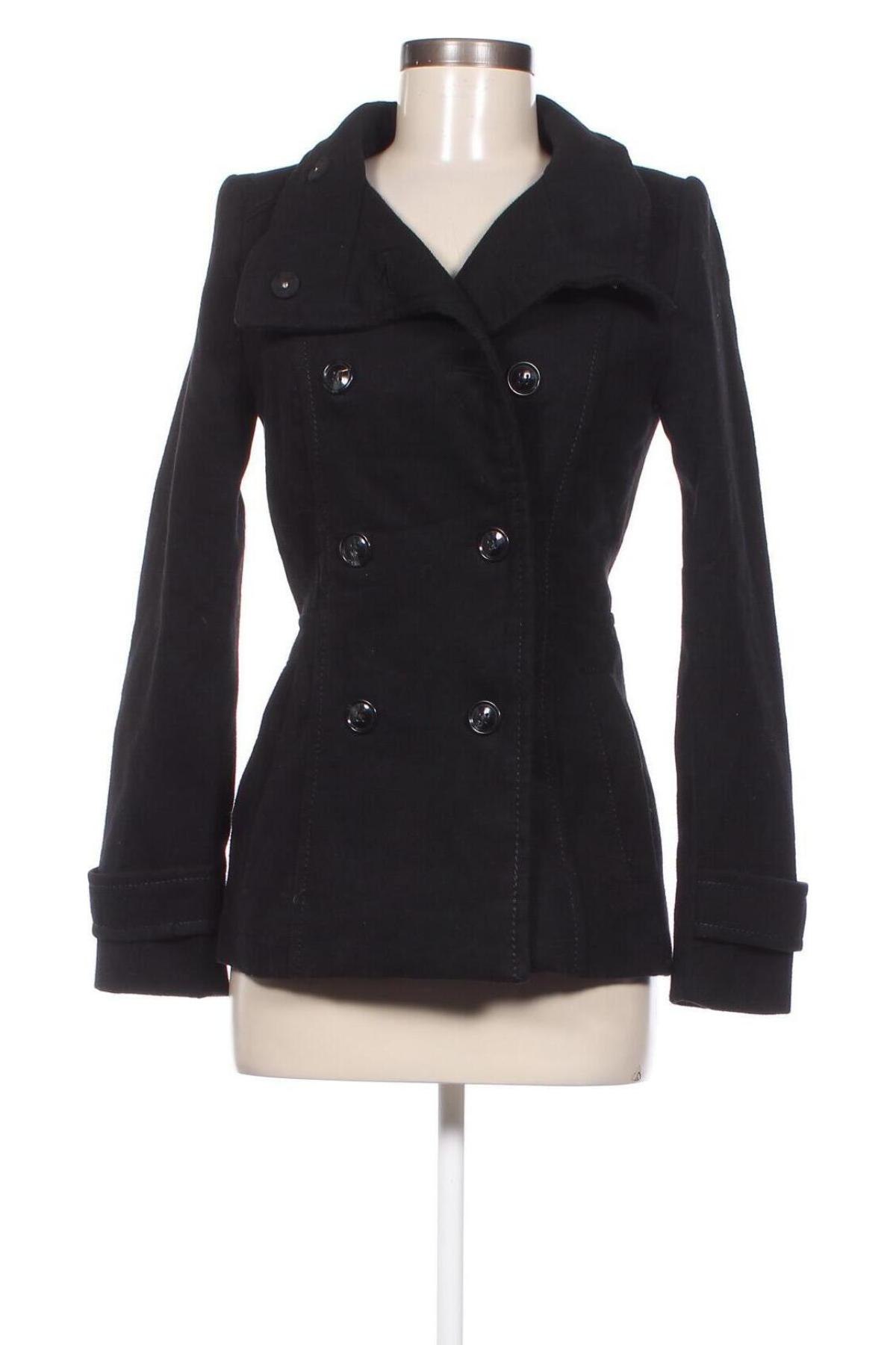 Γυναικείο παλτό H&M, Μέγεθος XS, Χρώμα Μαύρο, Τιμή 36,40 €