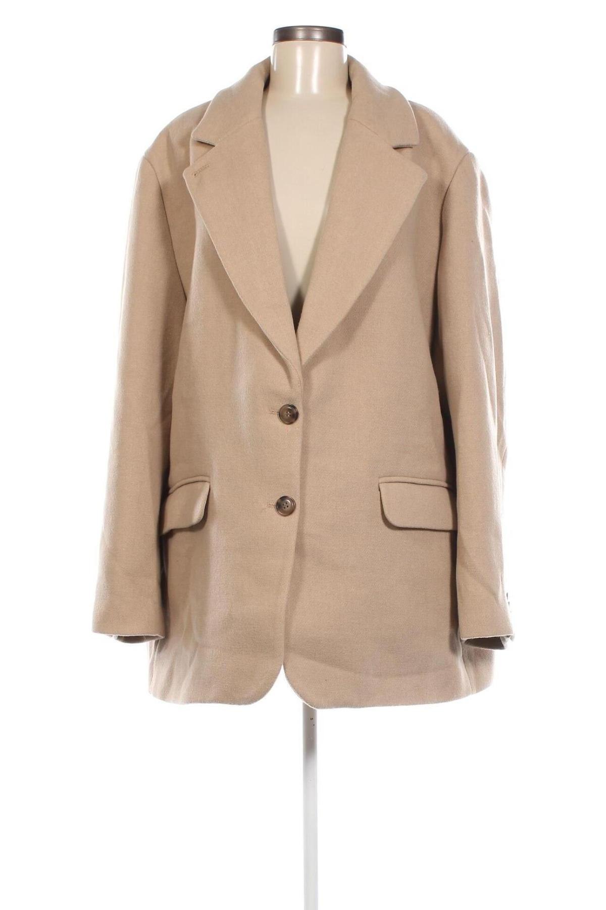 Damenmantel H&M, Größe 3XL, Farbe Beige, Preis 83,78 €