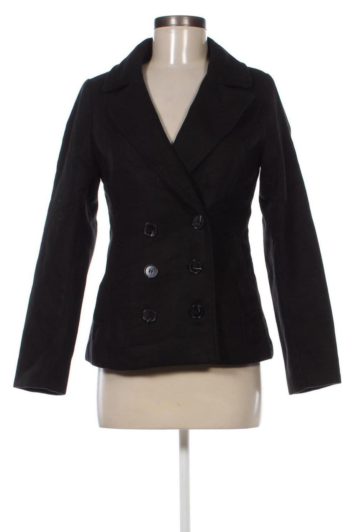 Palton de femei H&M Divided, Mărime S, Culoare Negru, Preț 207,66 Lei