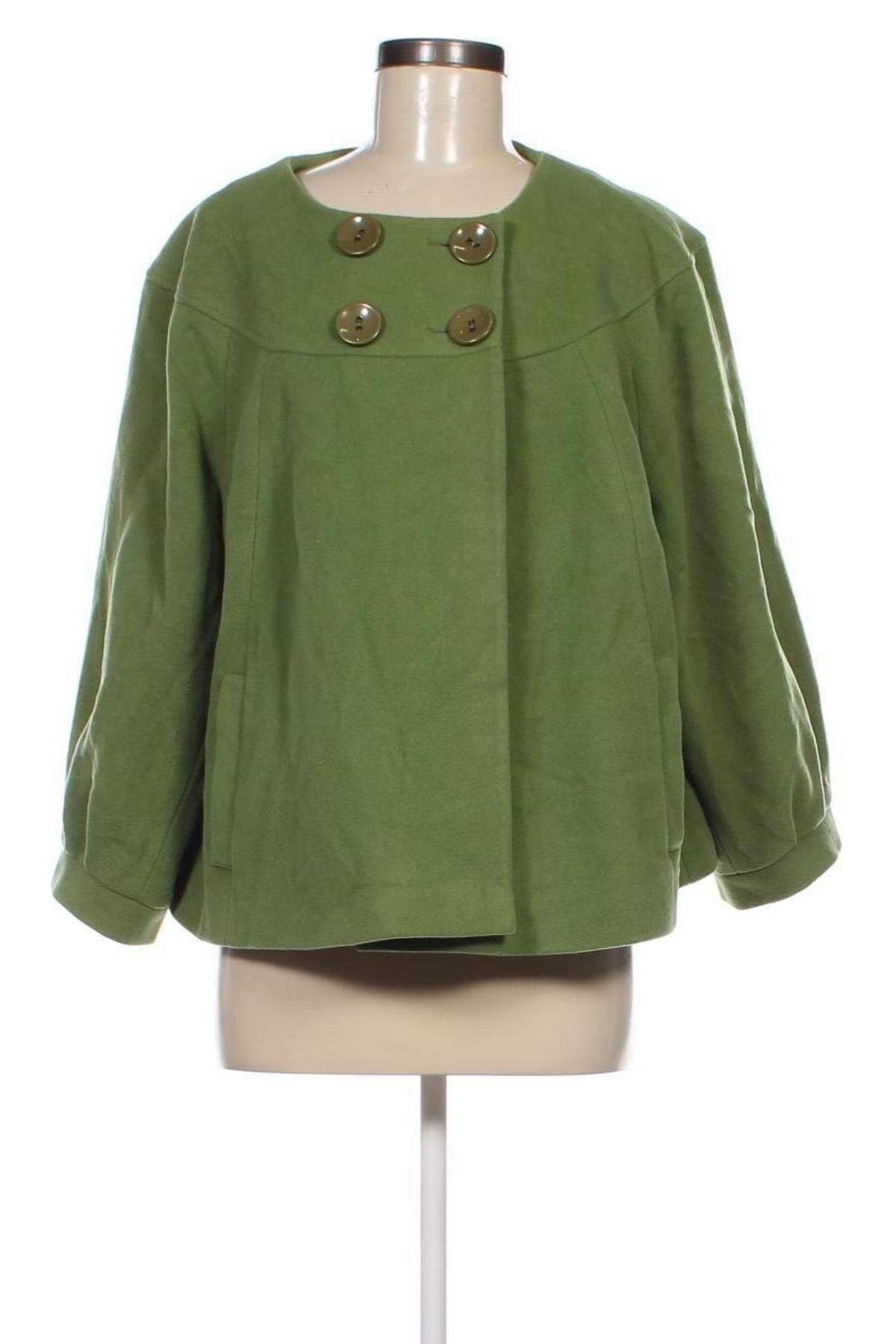 Γυναικείο παλτό J. Taylor, Μέγεθος XXL, Χρώμα Πράσινο, Τιμή 30,28 €