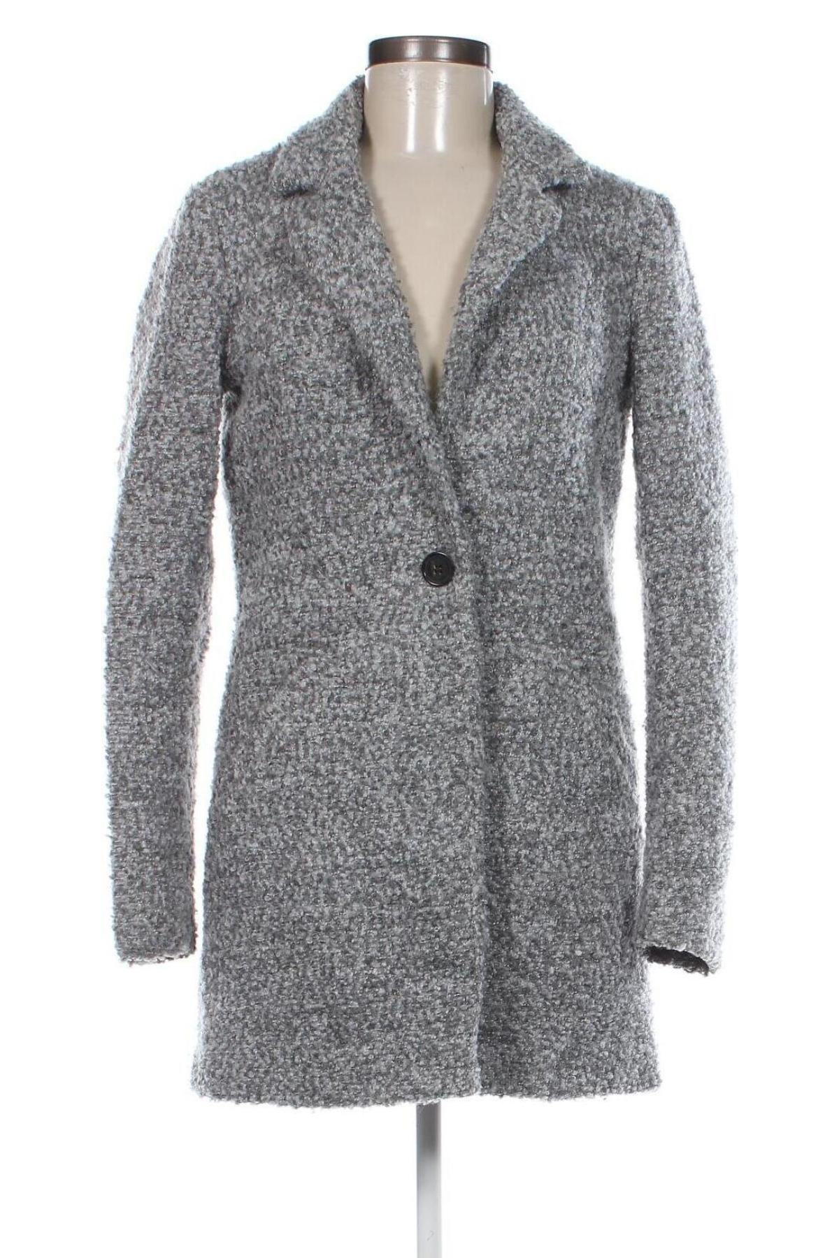 Дамско палто Jacqueline De Yong, Размер S, Цвят Сив, Цена 63,13 лв.