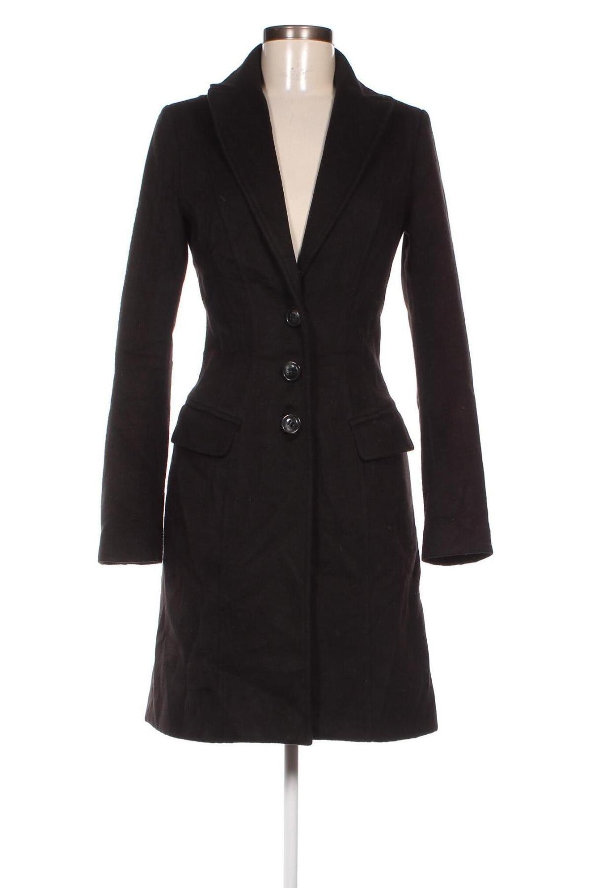 Дамско палто Koralline, Размер XS, Цвят Черен, Цена 43,45 лв.