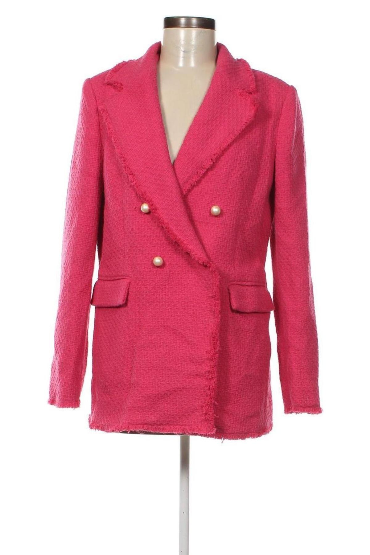 Дамско палто Mango, Размер L, Цвят Розов, Цена 117,00 лв.