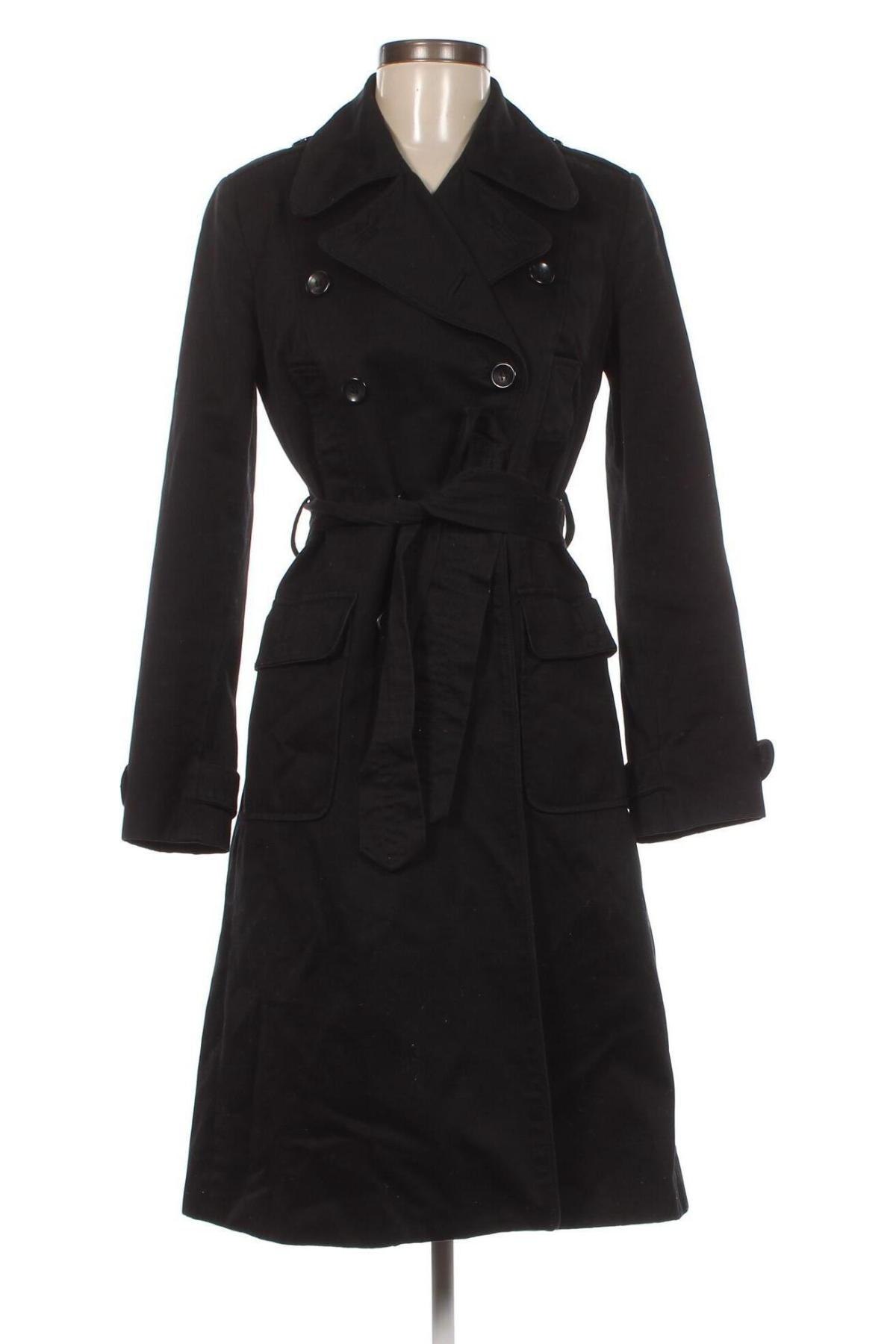Дамско палто Mango, Размер M, Цвят Черен, Цена 77,33 лв.