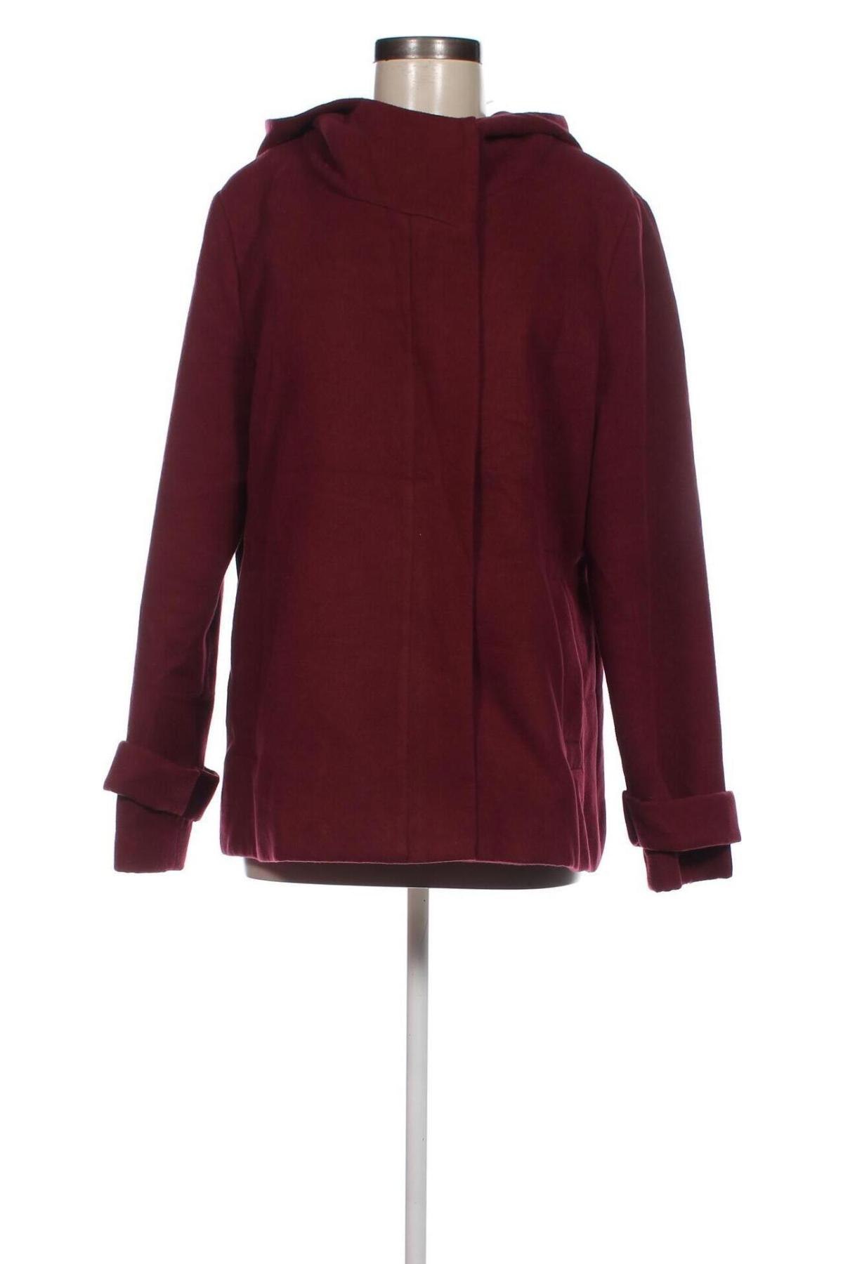 Дамско палто Manguun, Размер L, Цвят Червен, Цена 66,34 лв.