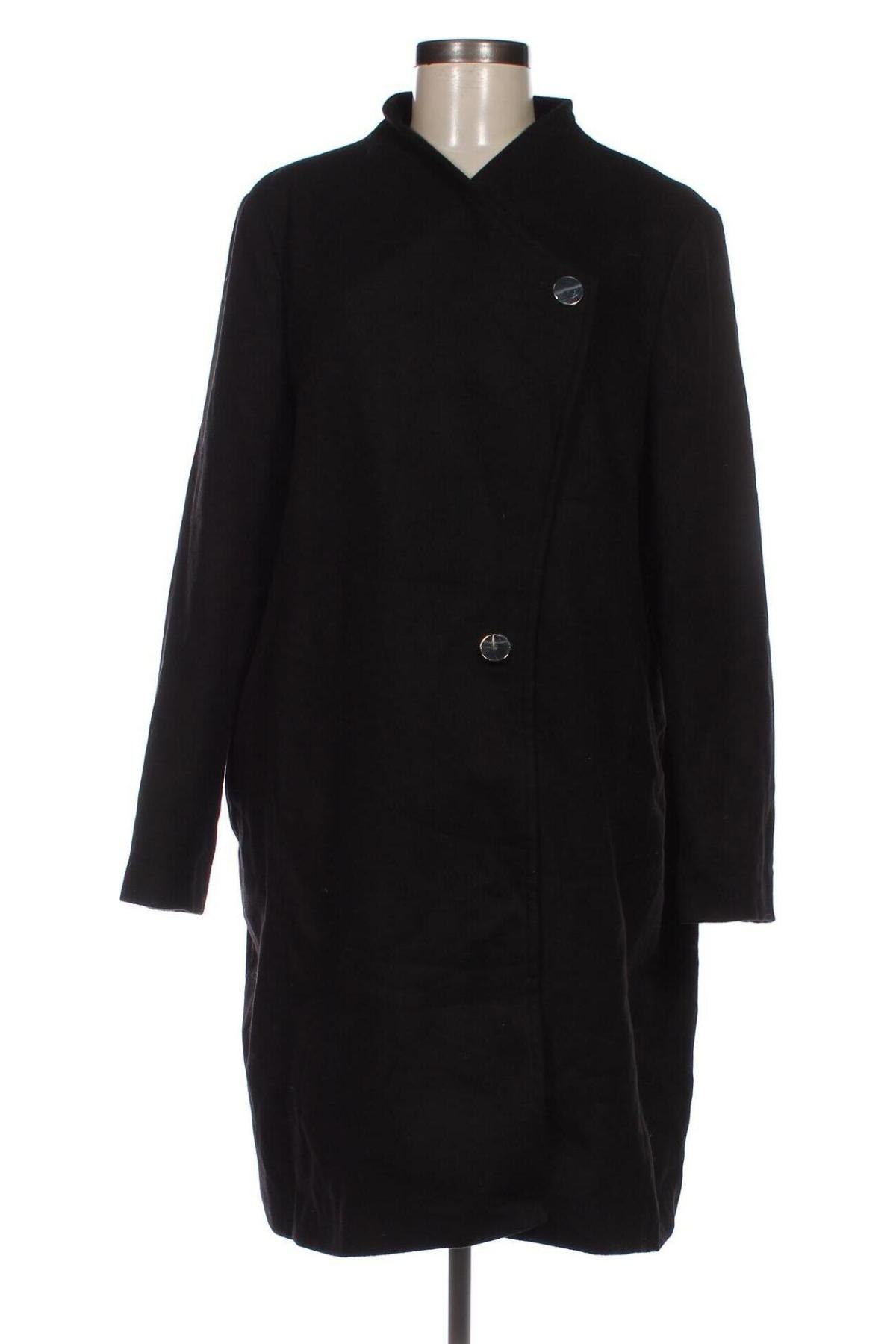 Дамско палто Marks & Spencer, Размер XXL, Цвят Черен, Цена 30,25 лв.