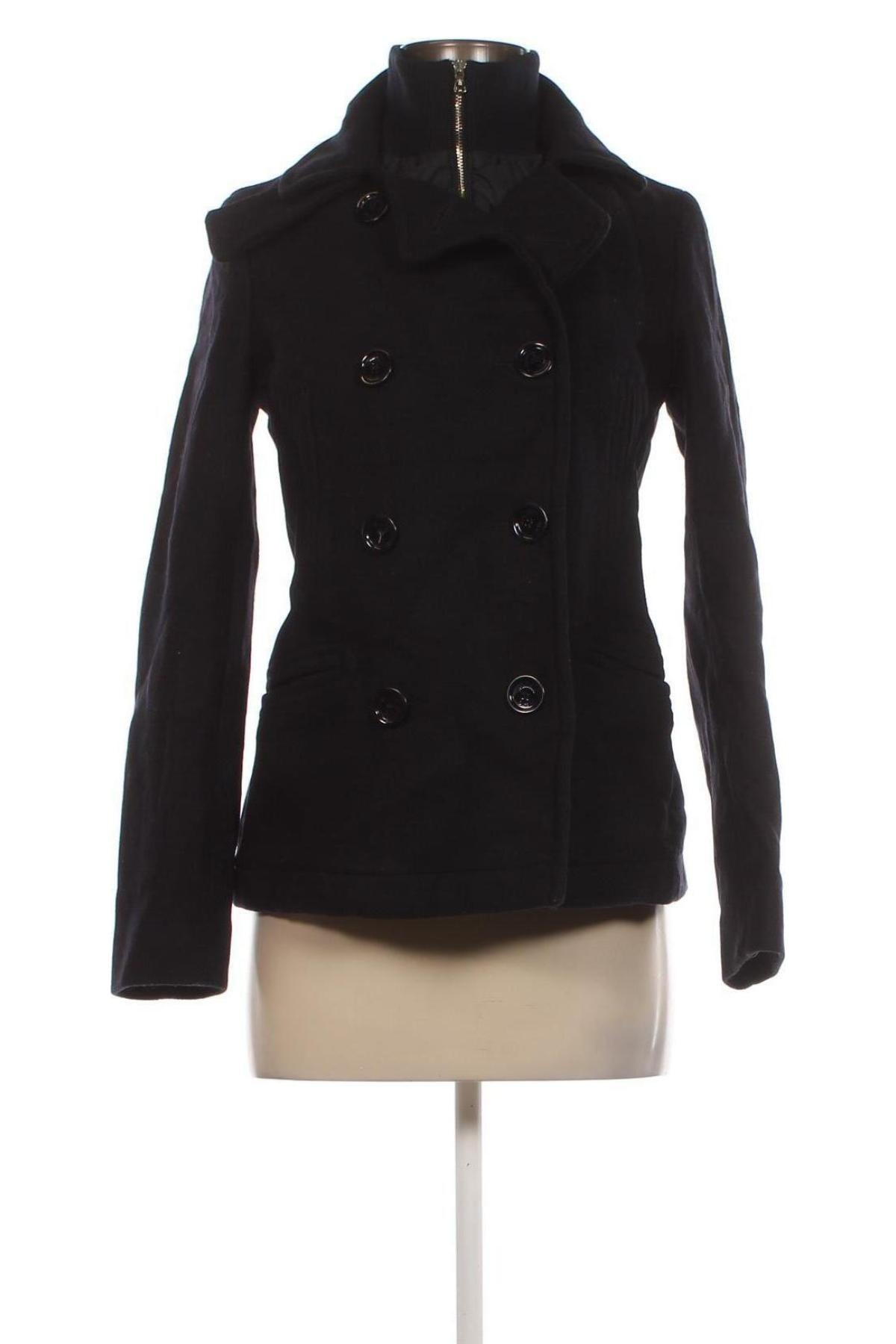 Дамско палто Massimo Dutti, Размер S, Цвят Син, Цена 79,50 лв.
