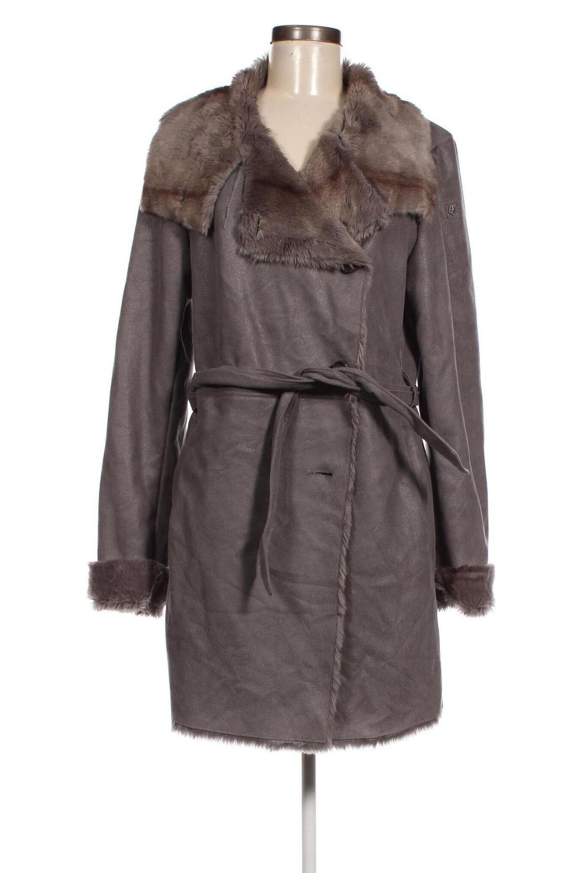 Γυναικείο παλτό Milestone, Μέγεθος XL, Χρώμα Γκρί, Τιμή 59,01 €