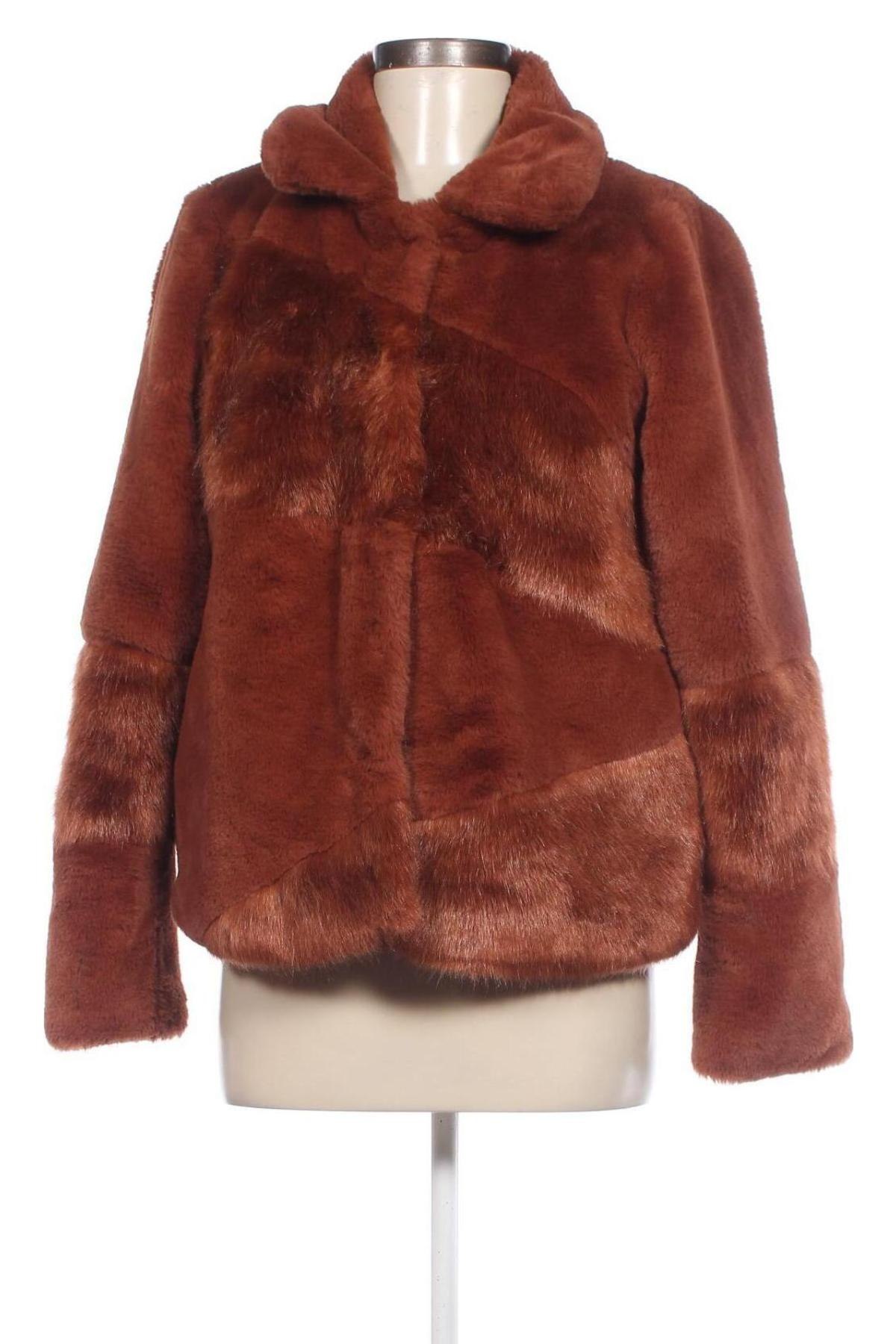 Γυναικείο παλτό Object, Μέγεθος S, Χρώμα Καφέ, Τιμή 32,48 €